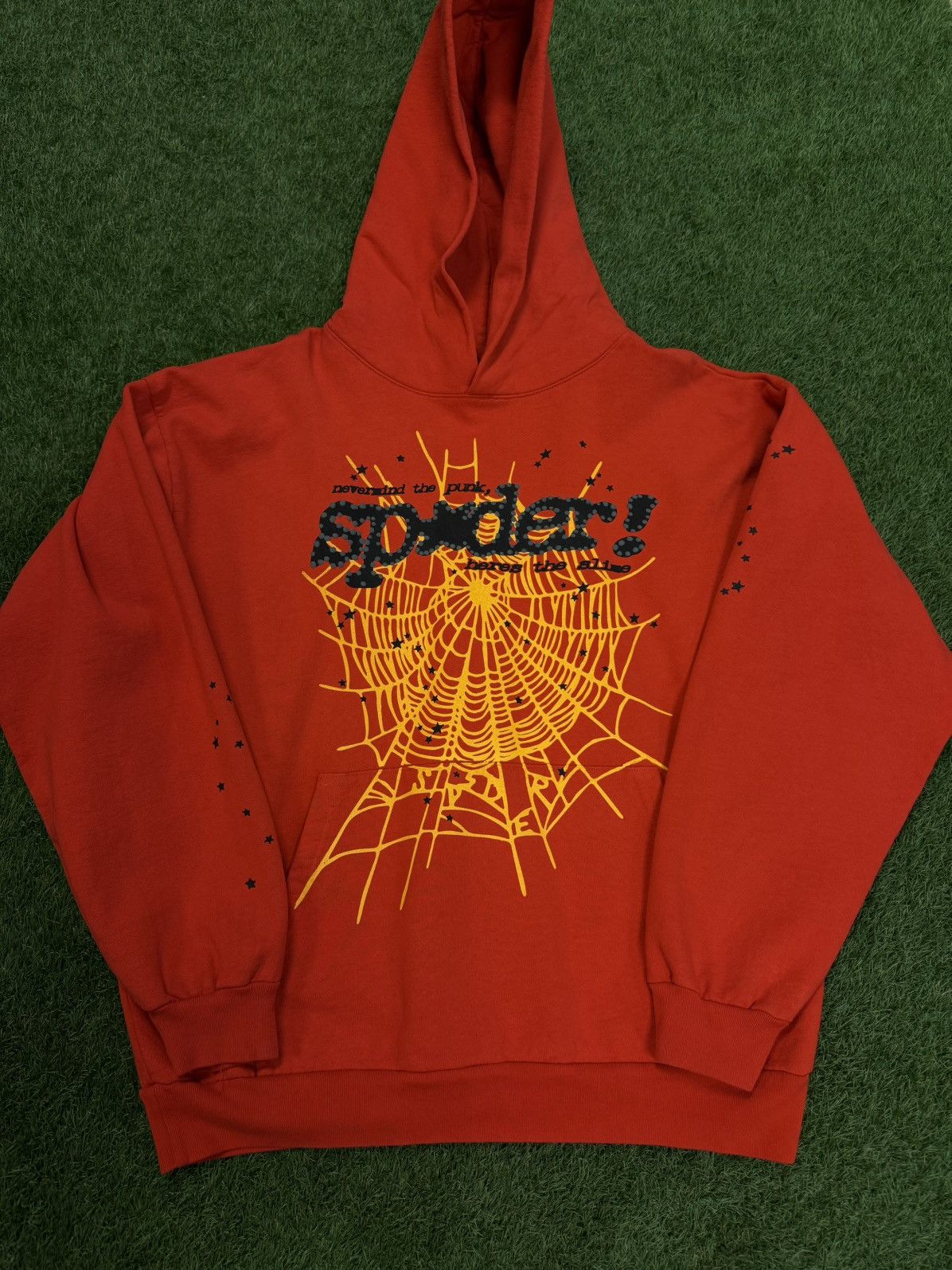 Sp5der Worldwide Hoodie Red Web Size XXL (NEW)
