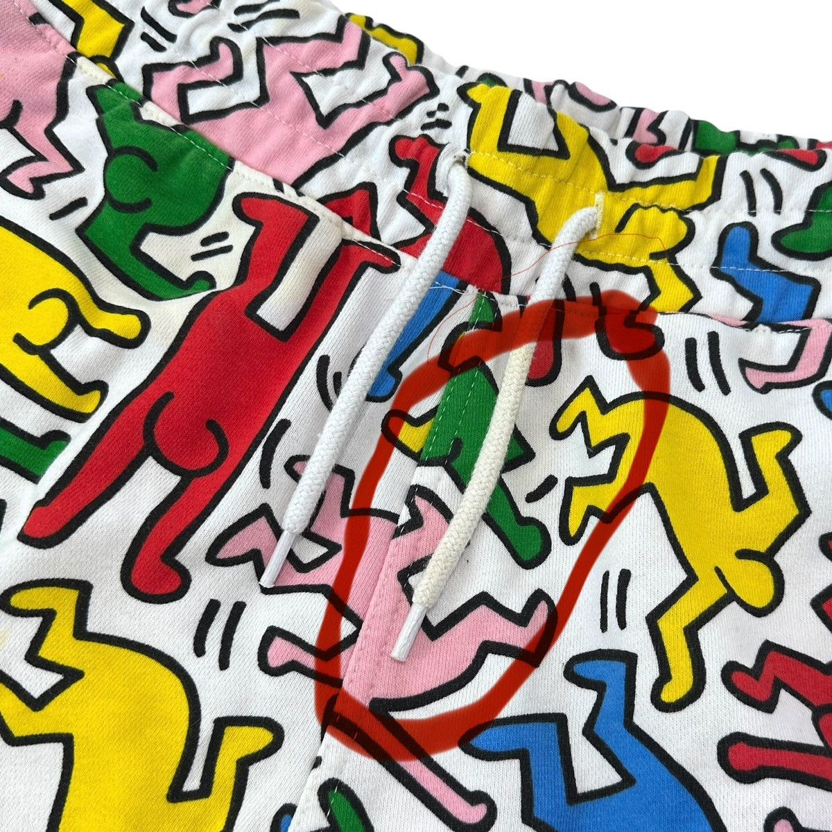 Other Men’s Keith Haring Shorts Jogger Rainbow Doodle Retro 90s Size US 29 - 3 Thumbnail