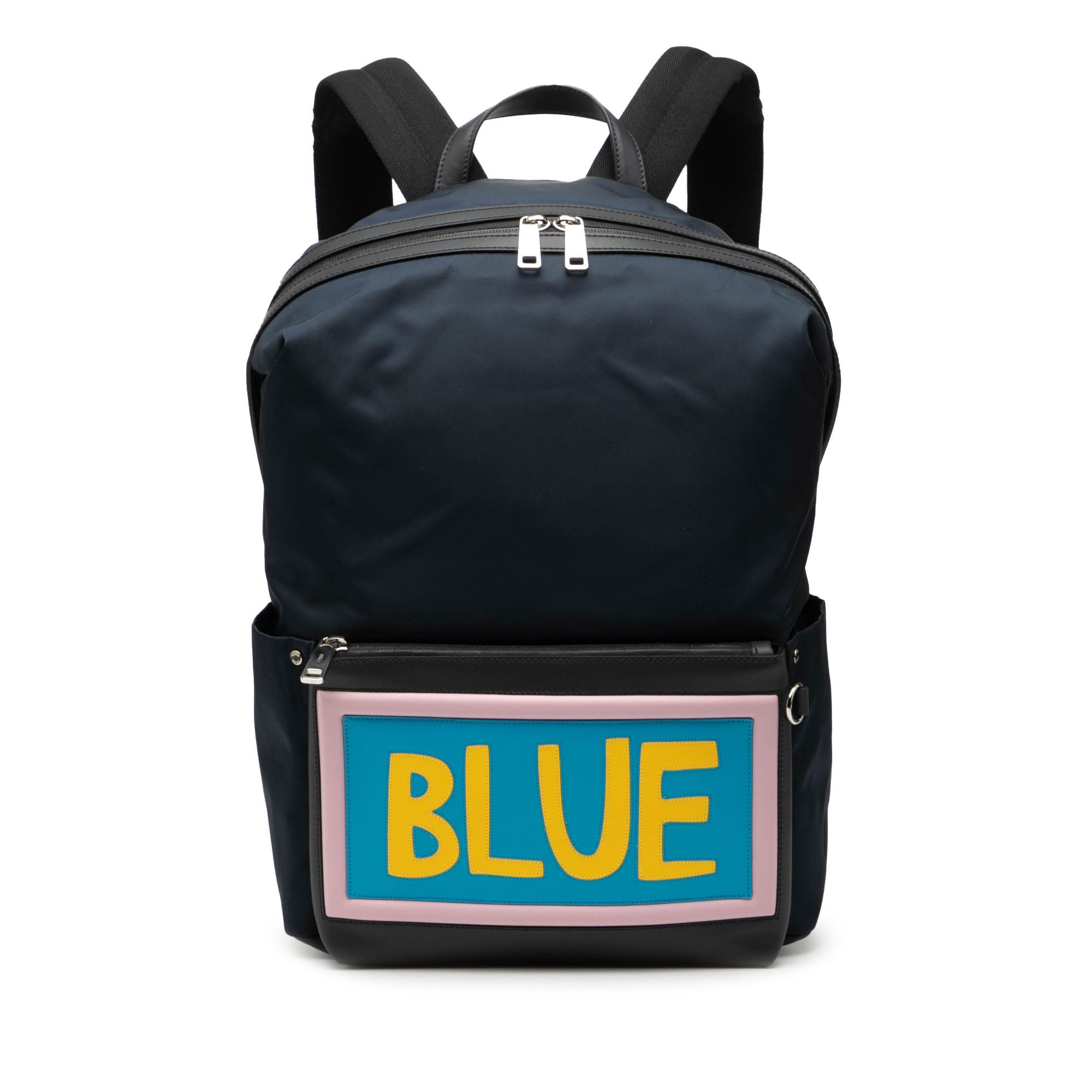 Fendi Fendi Nylon Vocabulary Blue Backpack Size ONE SIZE - 1 Thumbnail