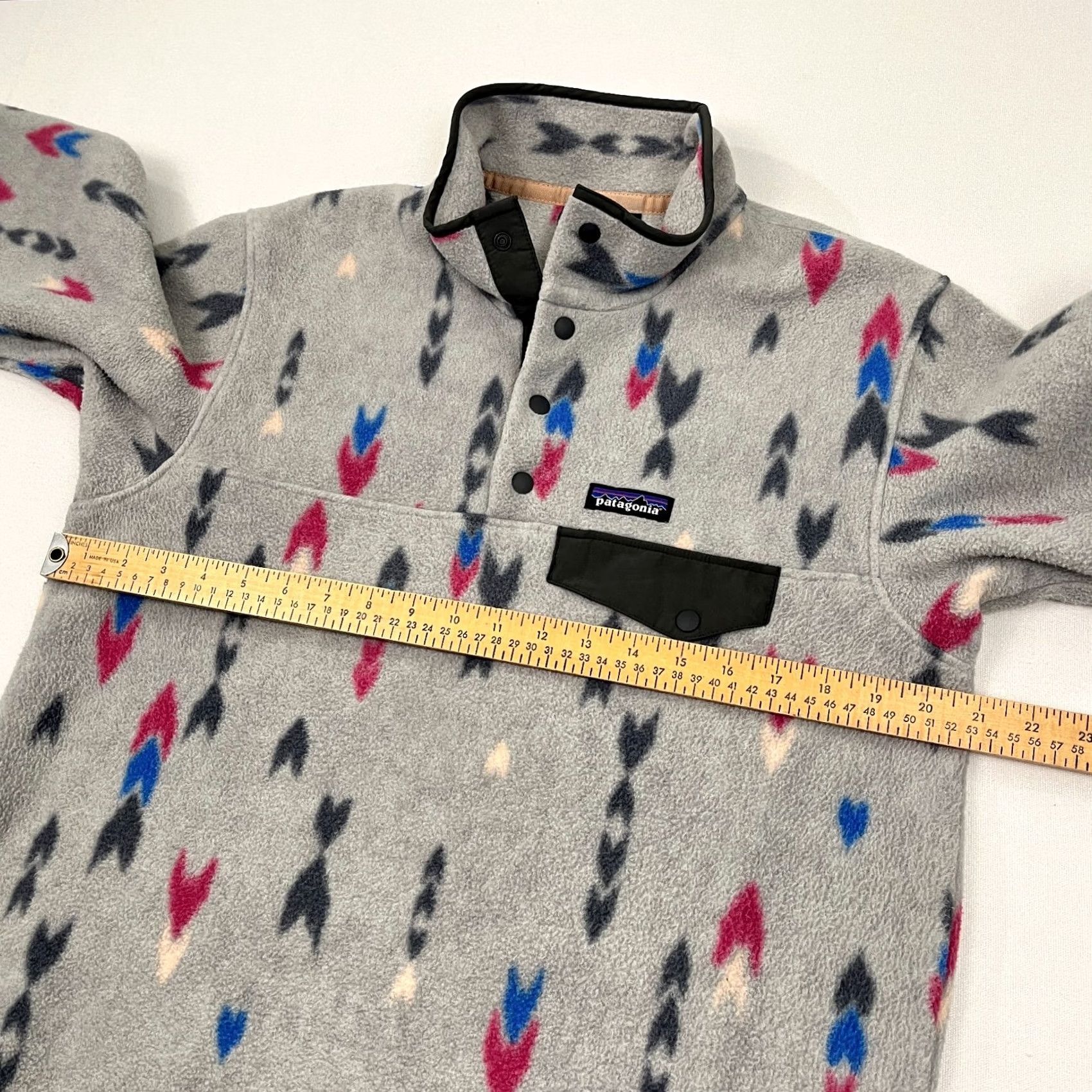 Patagonia Patagonia Synchilla Snap T Fleece Pullover Womens M Gray Wish Tails Big Hiking Shirt Pullover Mens Womens Boys Girls Size M / US 6-8 / IT 42-44 - 6 Thumbnail