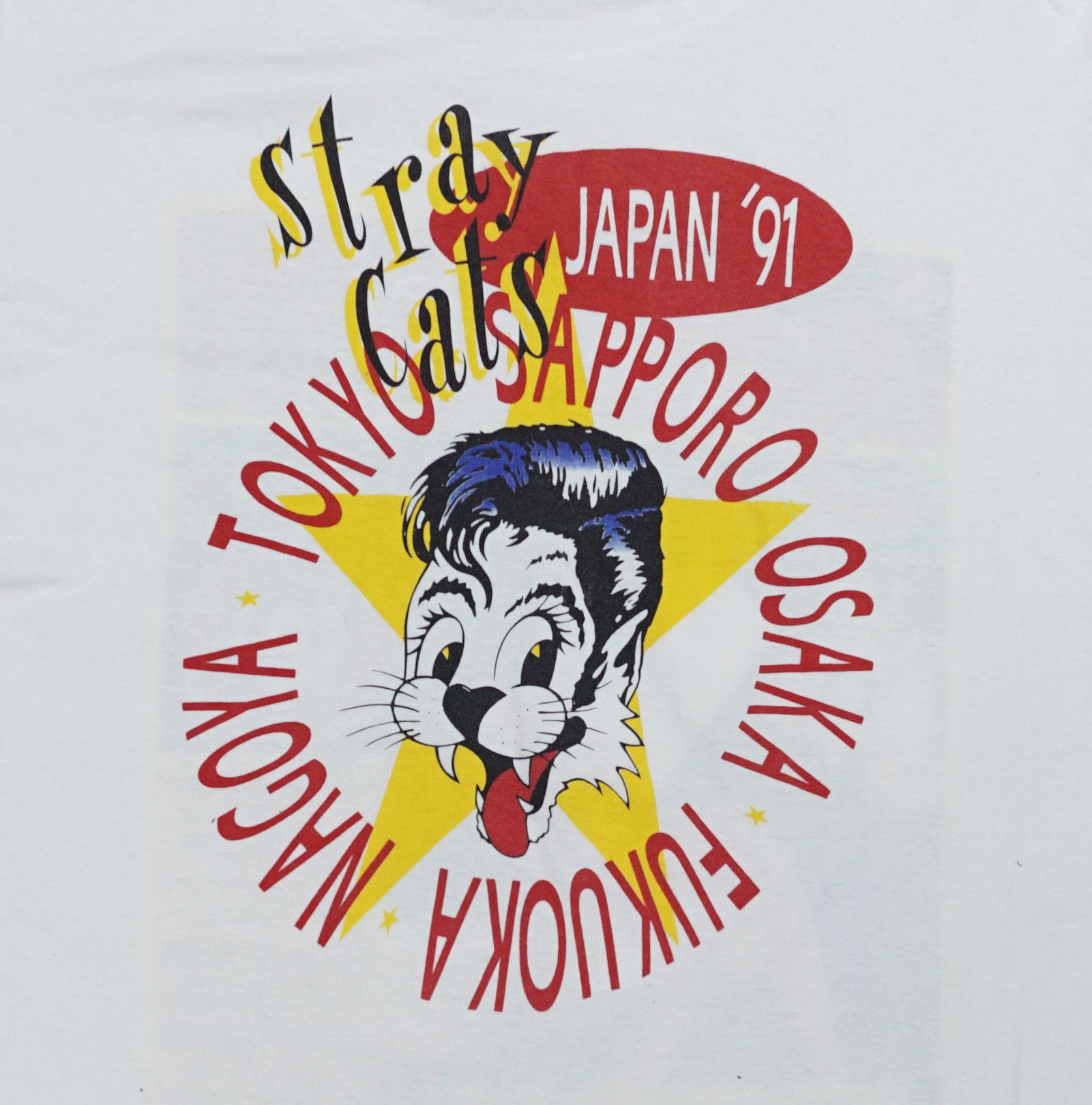Designer × Vintage 90's The Stray Cats Japan tour T-shirt Size US L / EU 52-54 / 3 - 6 Thumbnail