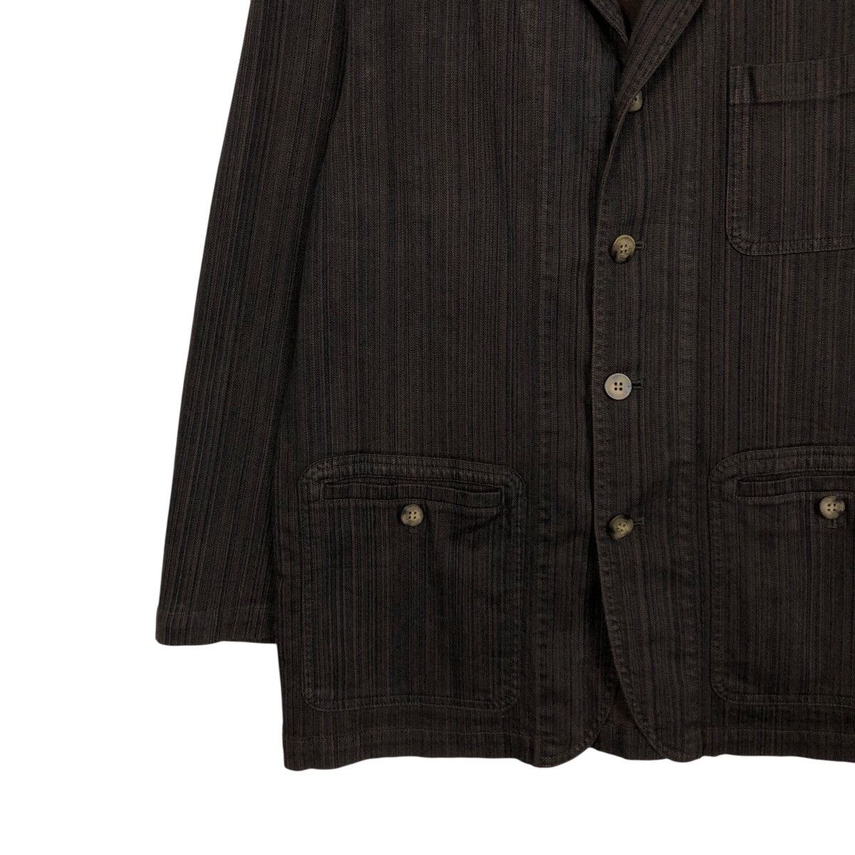 Issey Miyake 📌Vintage Hickory Chore Work Jacket Navy Blue Japan Made Size US M / EU 48-50 / 2 - 5 Thumbnail