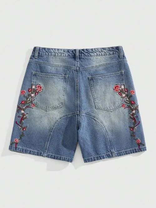 Jean Etsuko x Miyu FLORAL vintage Y2K jeans denim shorts Size US 32 / EU 48 - 8 Thumbnail