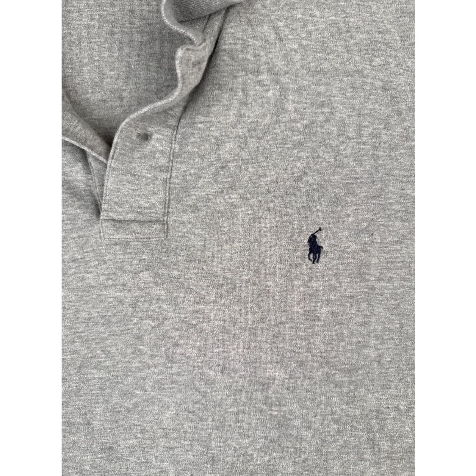 Ralph Lauren VINTAGE Ralph Lauren Polo Shirt Men L Gray 100% Cotton Jersey Short Sleeve Sports Casual Size US L / EU 52-54 / 3 - 6 Thumbnail