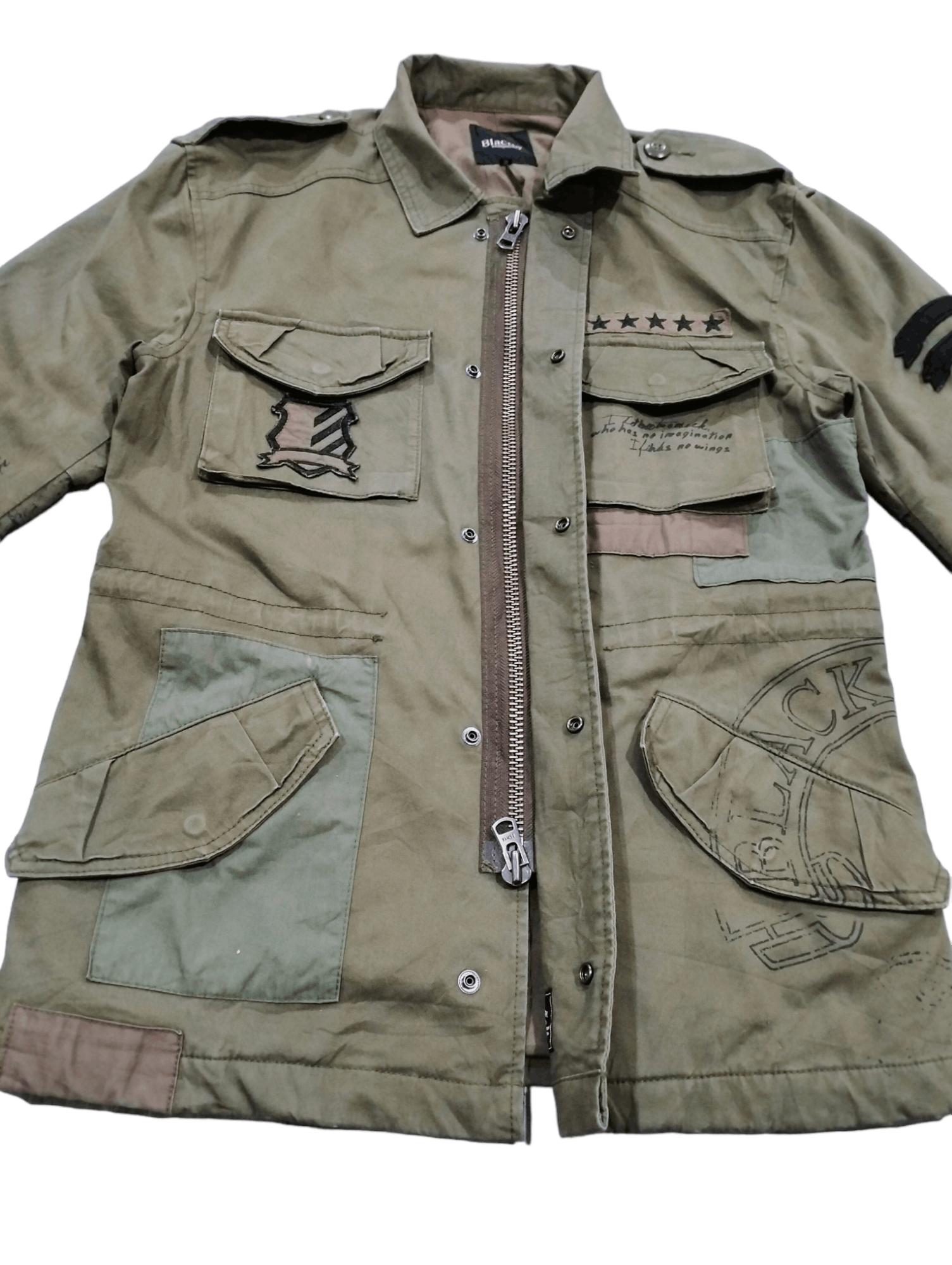 Vanquish Black By Vanquish Military Style Zipper Jacket Size US M / EU 48-50 / 2 - 13 Thumbnail