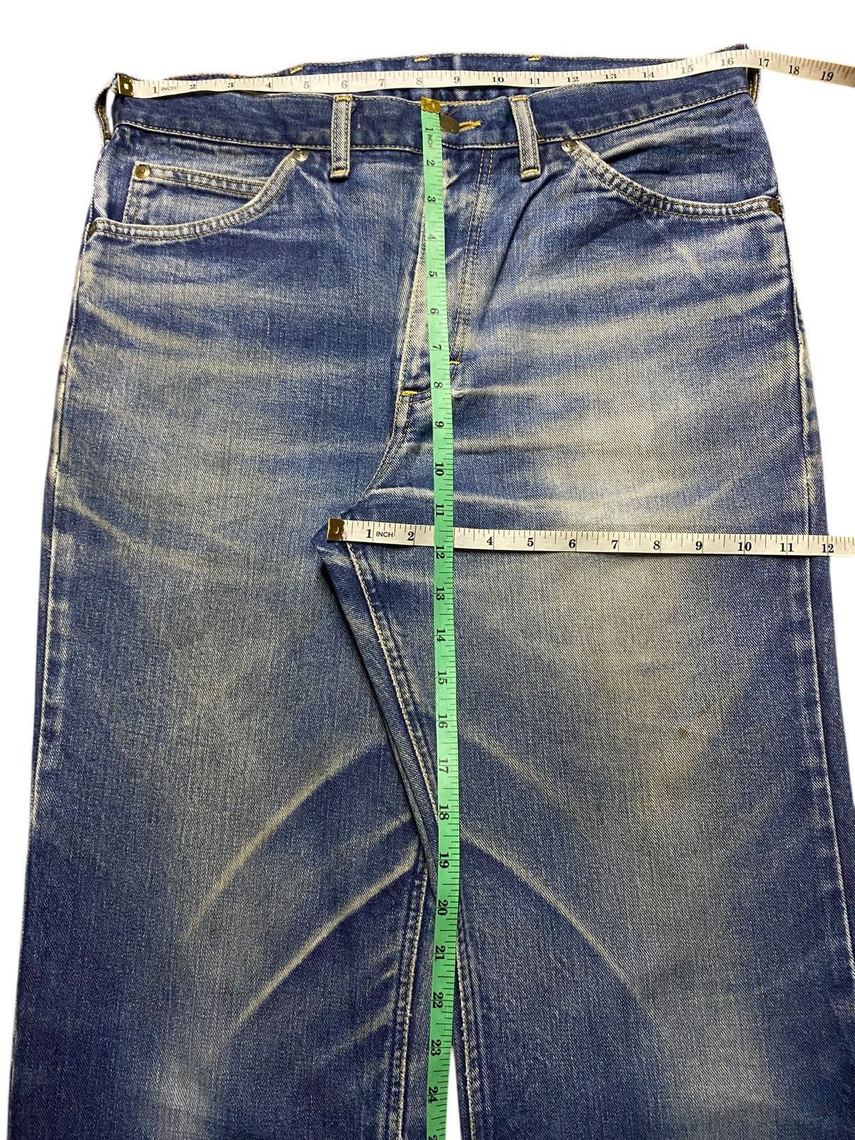 Lee × Vivienne Westwood Japan Vintage Lee Riders Mud Wash Distressed Loose Jeans Size US 33 - 12 Thumbnail