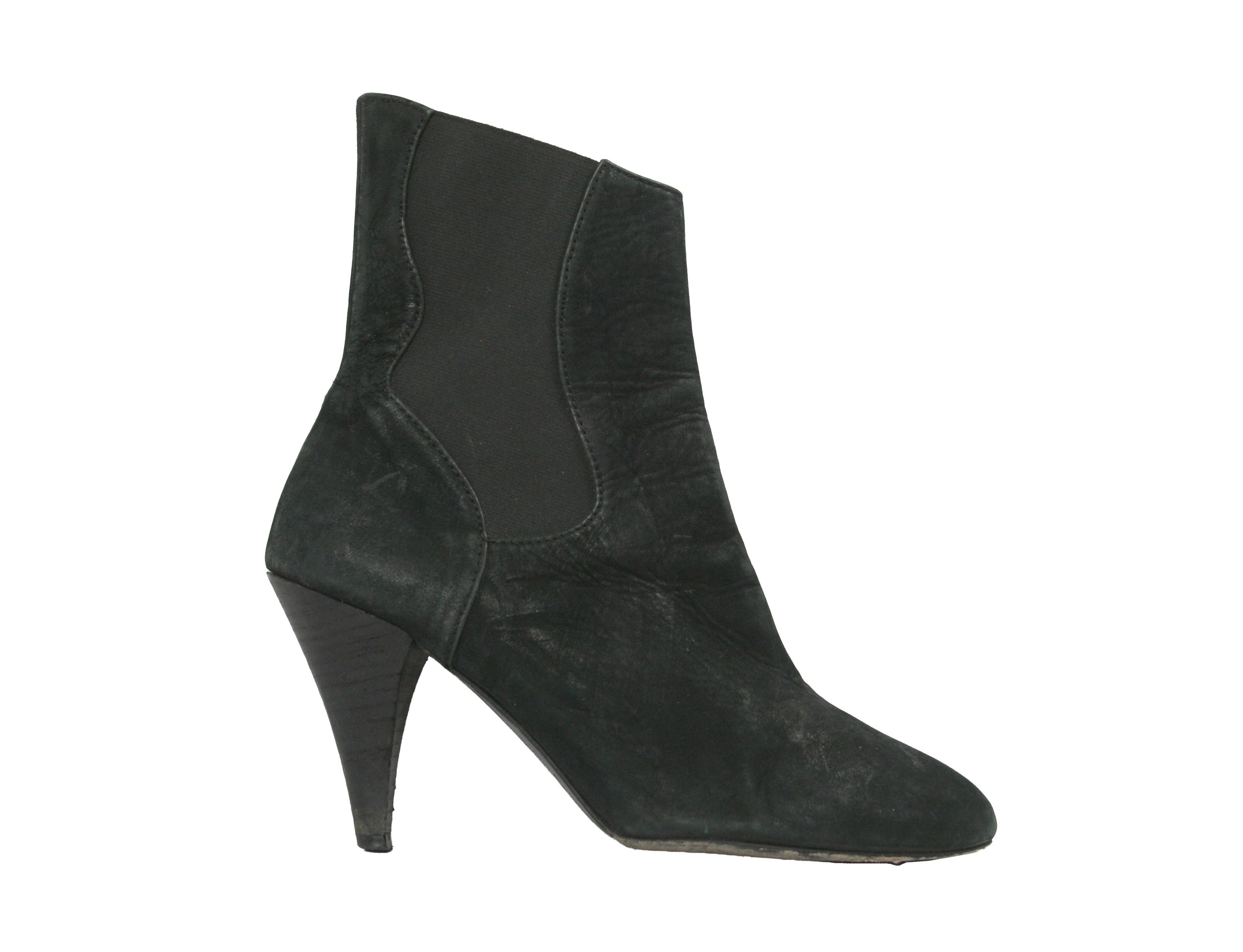 The Last Conspiracy Avant Garde Suede Point Toe Heeled Boots Size US 7 / IT 37 - 1 Thumbnail