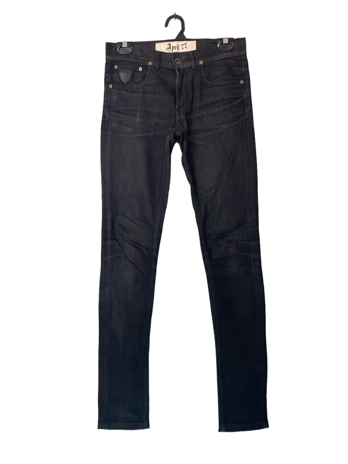 image of April 77 Skinny Jeans W29 in Black, Men's