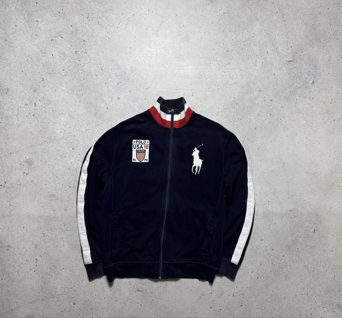 Polo Ralph Lauren Polo Ralph Lauren USA 10 United States Big Pony Track Jacket Size US M / EU 48-50 / 2 - 2 Thumbnail