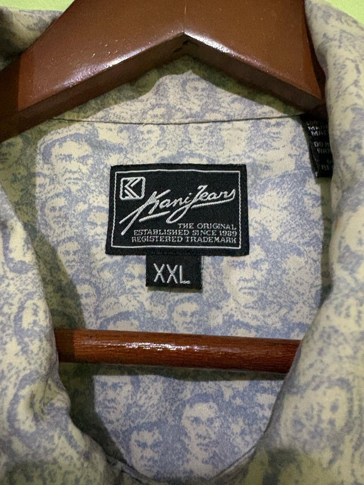 Karl Kani × Vintage Vintage Karl kani Button Shirt Full Print Face Design HipHop Size US XXL / EU 58 / 5 - 4 Thumbnail