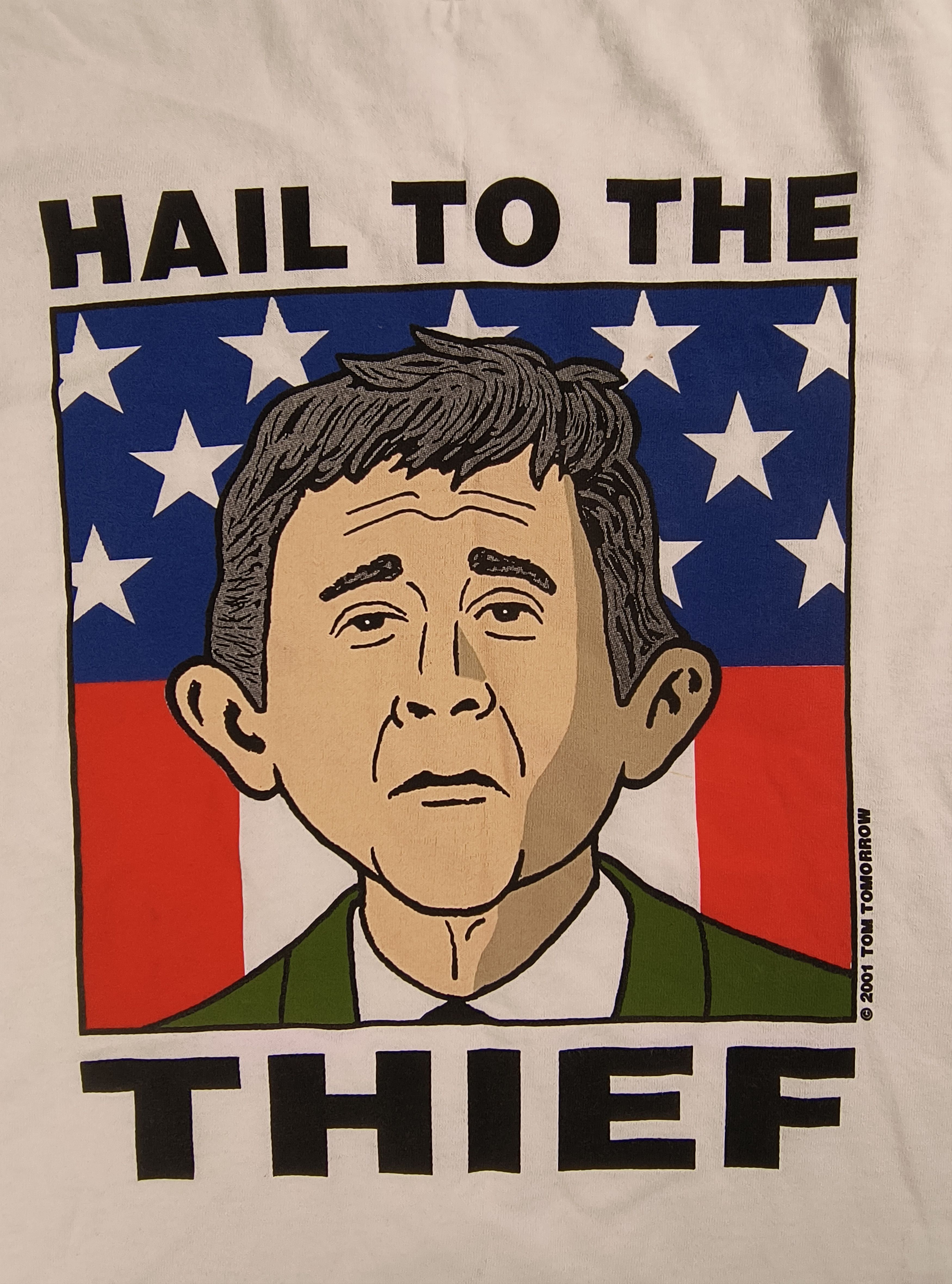 Vintage Vintage Y2K Hail to the thief Bush 2001 tee Size US M / EU 48-50 / 2 - 1 Thumbnail