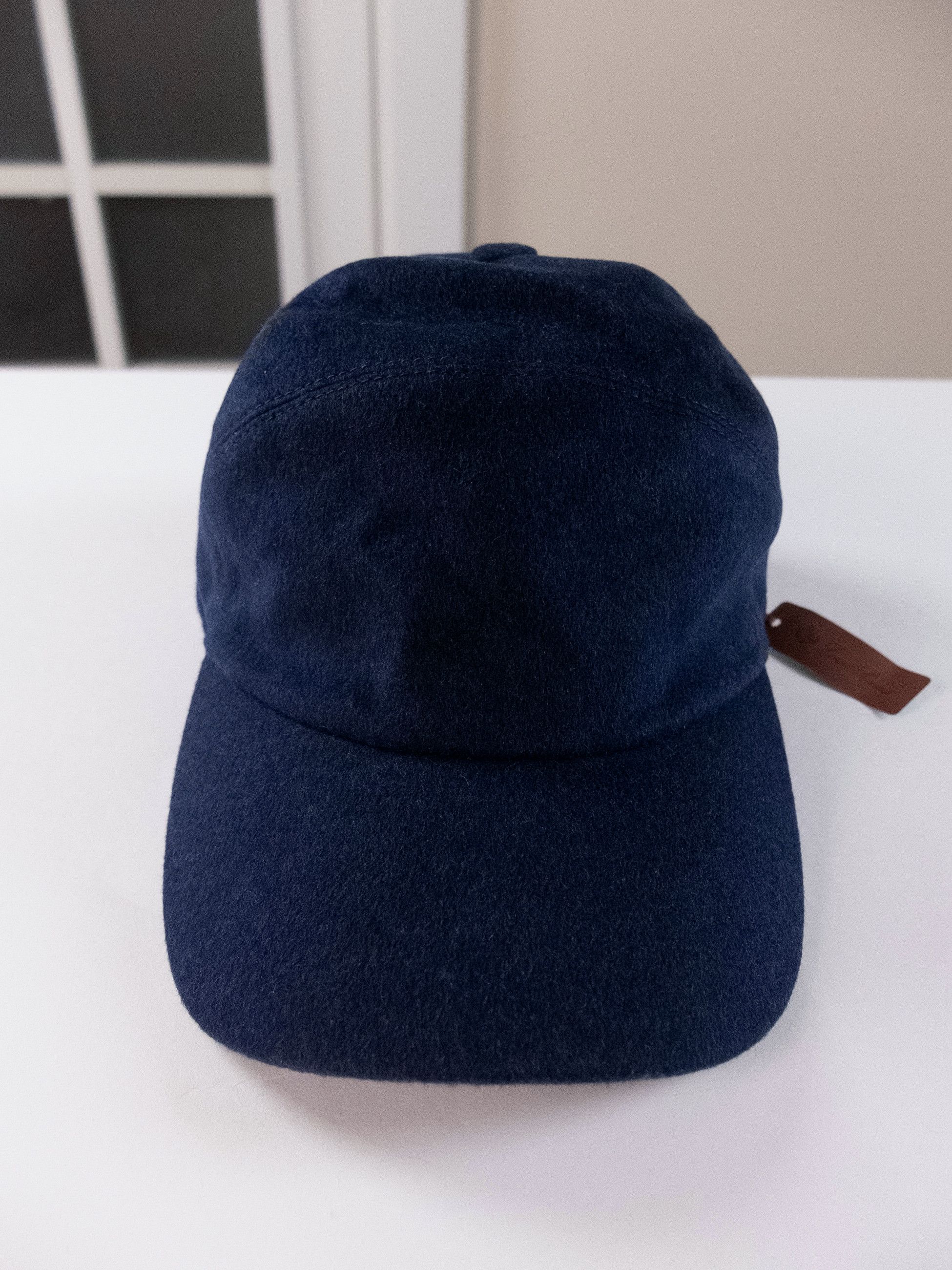 Loro Piana LORO PIANA TY navy blue baby cashmere baseball cap Large Size ONE SIZE - 2 Thumbnail