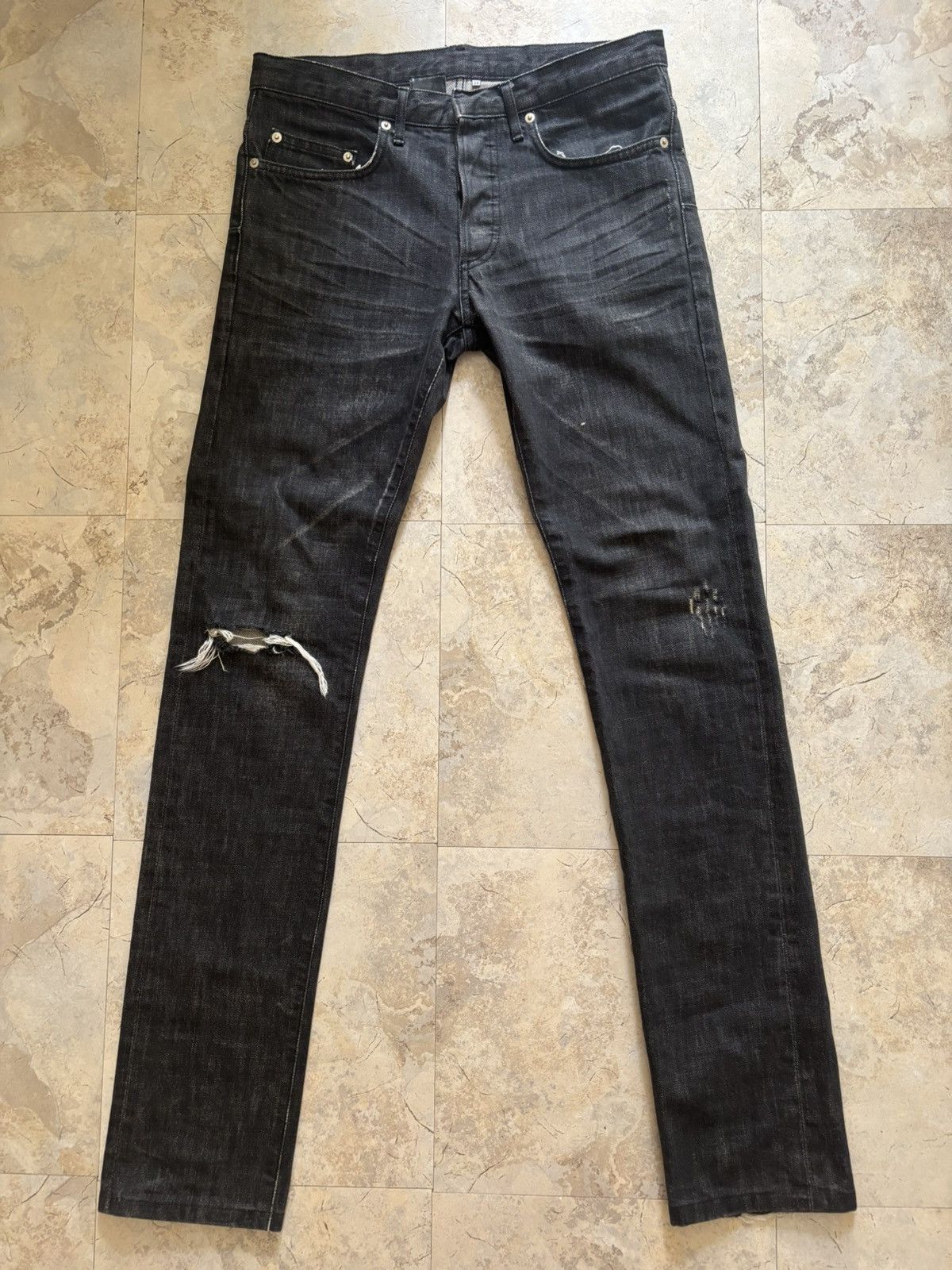 Dior × Hedi Slimane SS05 Dior homme glitter denim pants | Grailed