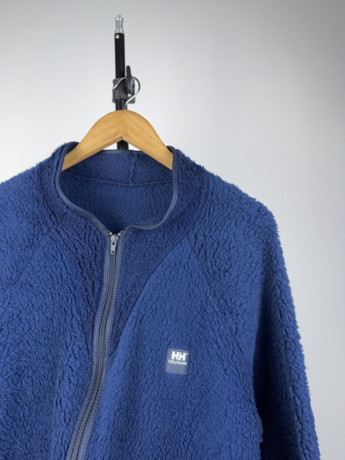 Helly Hansen Retro VNTG Helly Hansen Navy Sherpa Fleece Jacket Outdoor L Size US L / EU 52-54 / 3 - 2 Thumbnail