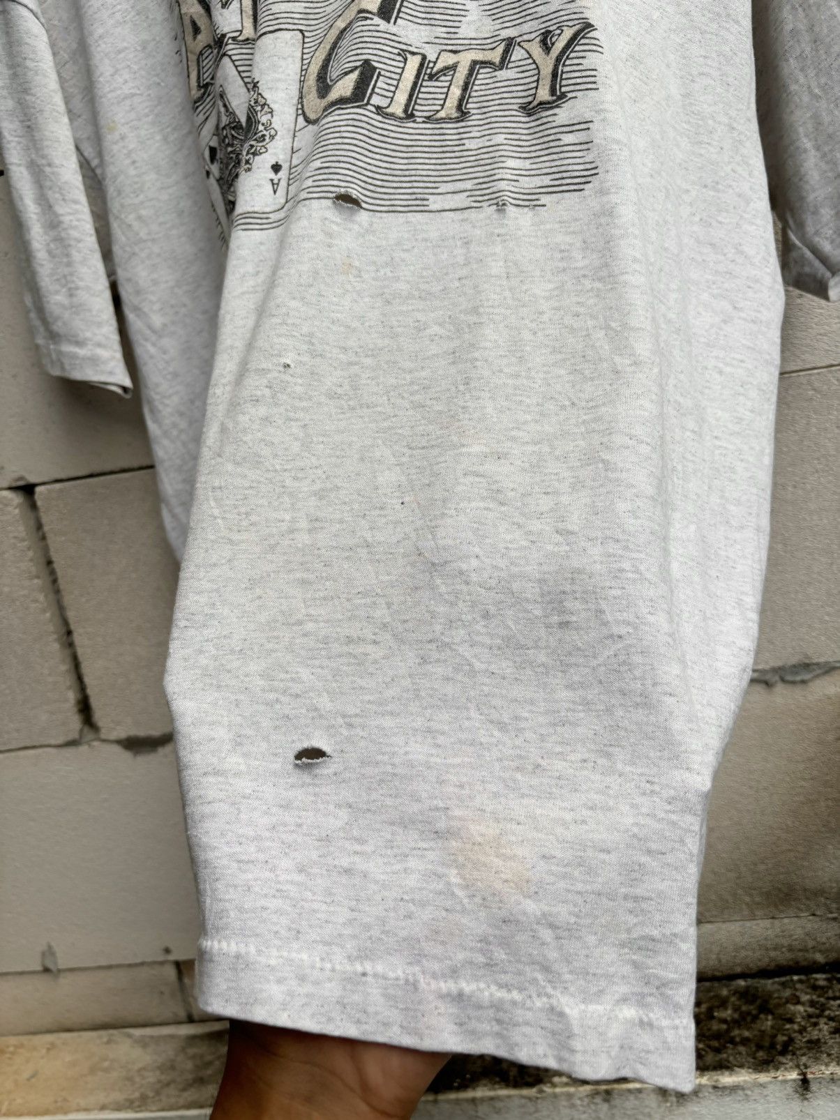 Vintage Thrashed Distressed ATLANTIC CITY T Shirt ERD Size US L / EU 52-54 / 3 - 16 Thumbnail