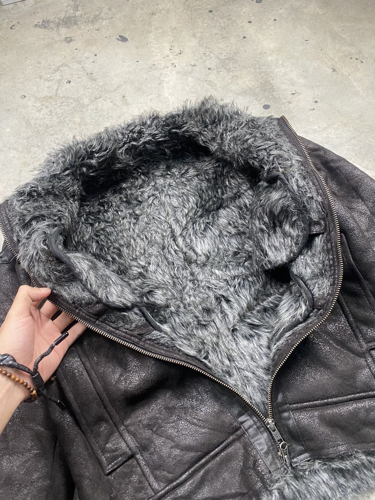 Other Japanese Punk Gothic Faux Fur Leather Jacket Size M / US 6-8 / IT 42-44 - 8 Thumbnail