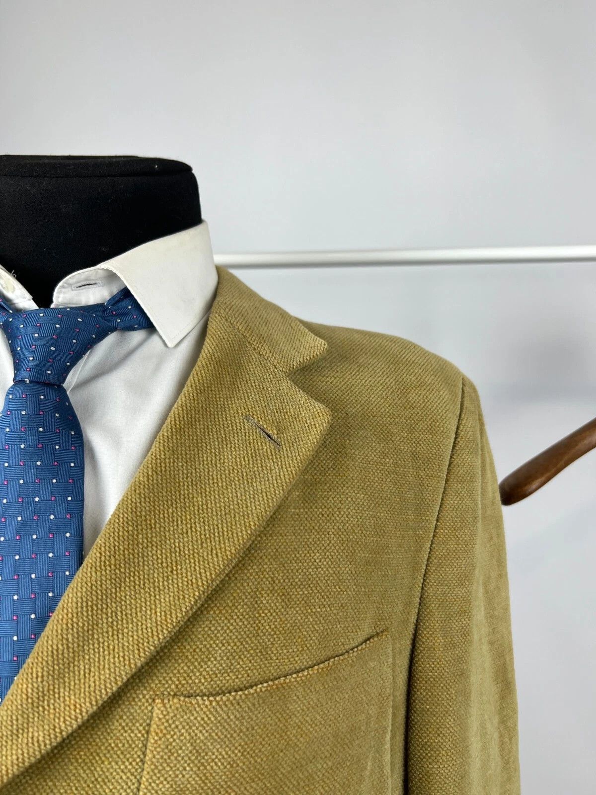 Ermenegildo Zegna Ermenegildo Zegna Soft Half-Lined Yellow Blazer Jacket Size 40R - 4 Thumbnail