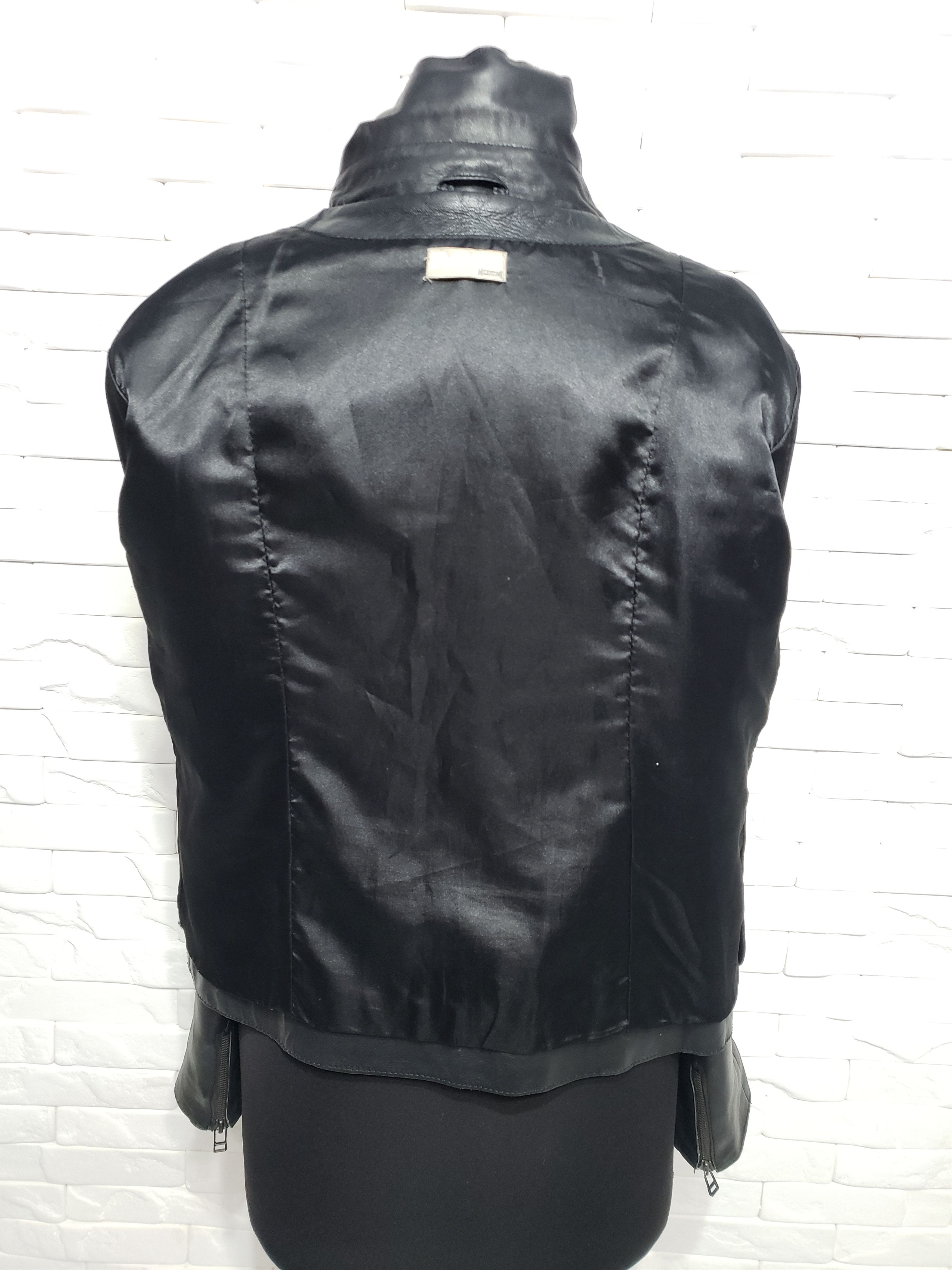 Genuine Leather Stylish women's black leather jacket. Size XL / US 12-14 / IT 48-50 - 7 Thumbnail