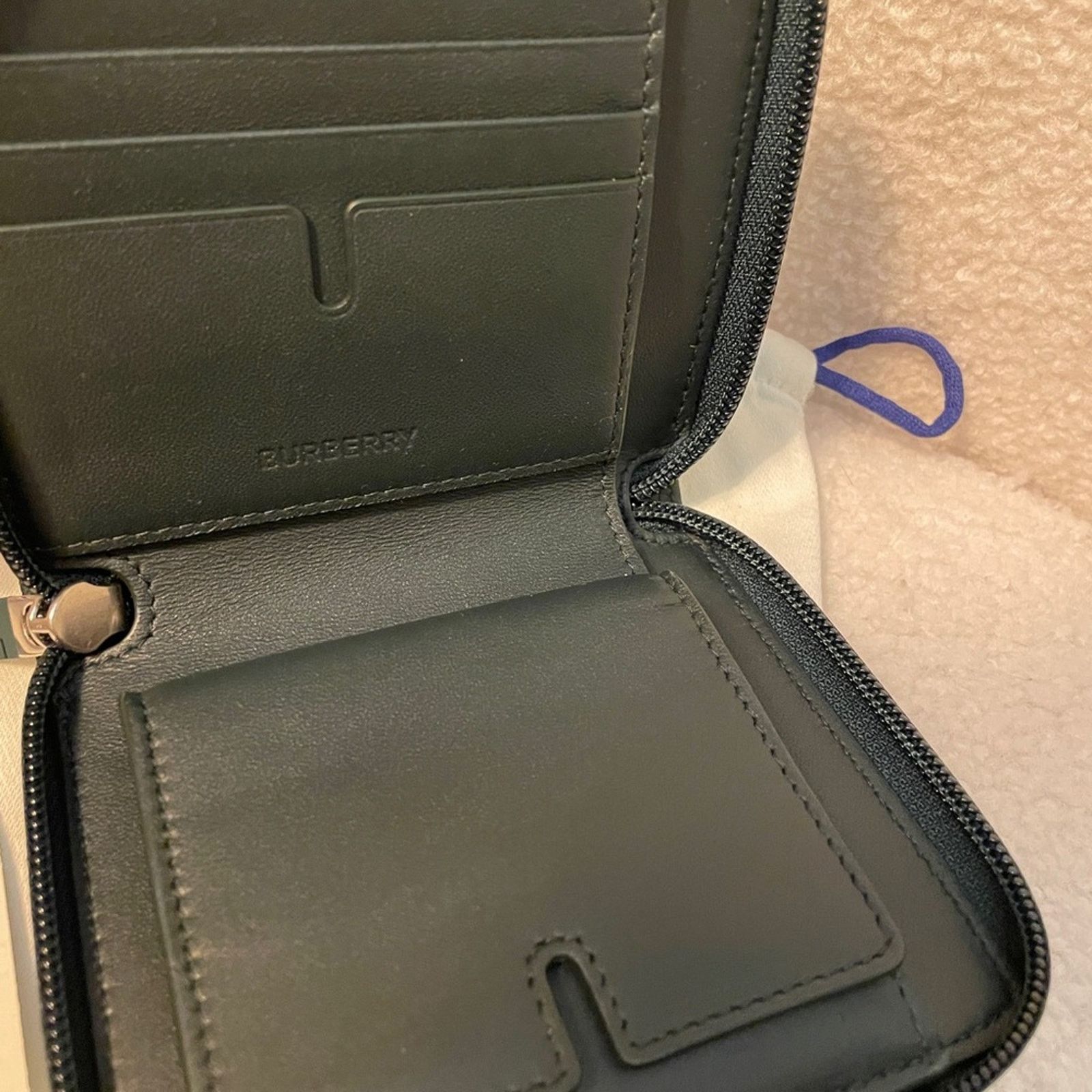 Burberry Burberry Black Checkered Wallet Size ONE SIZE - 7 Thumbnail