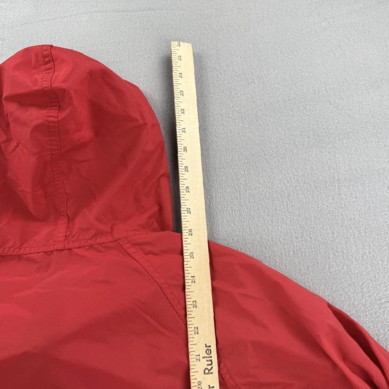Vintage Vintage L.L. Bean Jacket Womens L Red Nylon Anorak 1/2 Zip Hooded Pullover Jacket, Casual, Travel, Outdoor, 90s, Vintage Boys? Size L / US 10 / IT 46 - 8 Thumbnail