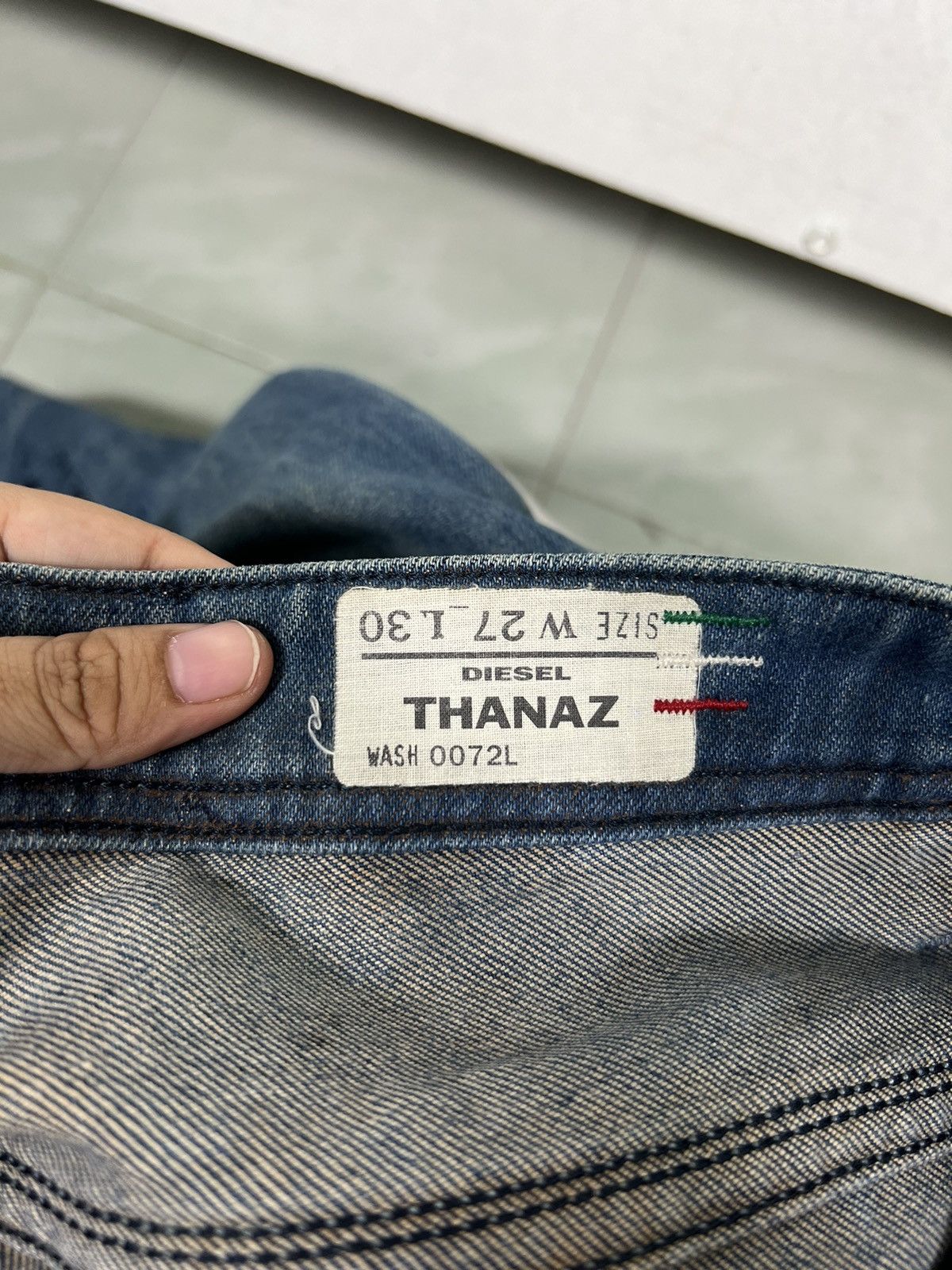 Diesel 🔥 DIESEL THANAZ WASH DYED PAIN SPLASH Size US 30 / EU 46 - 15 Thumbnail
