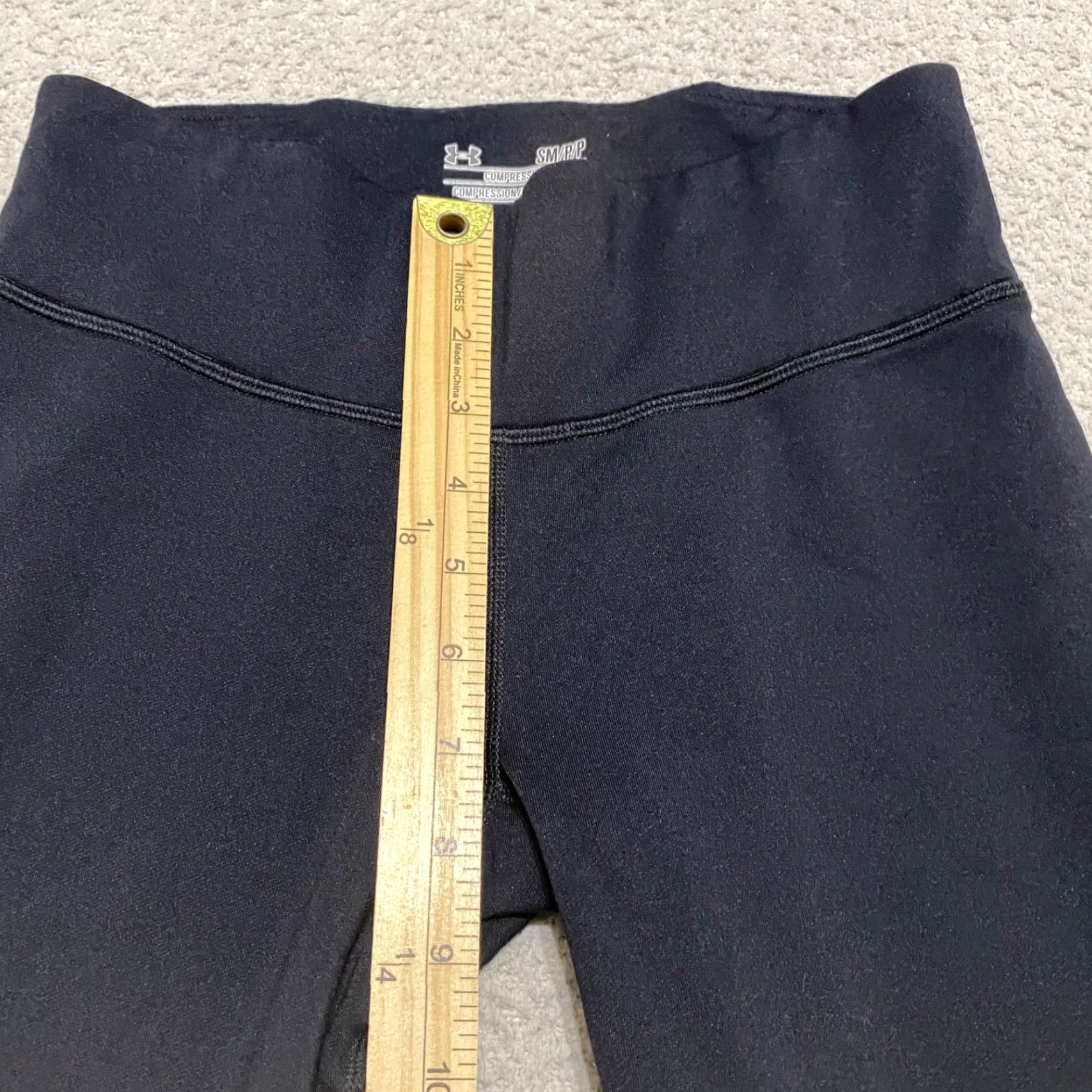 Under Armour Under Armour Women’s Small Leggings Black Ankle Yoga Gym Compression Coldgear Shirt? Size 28" / US 6 / IT 42 - 7 Thumbnail