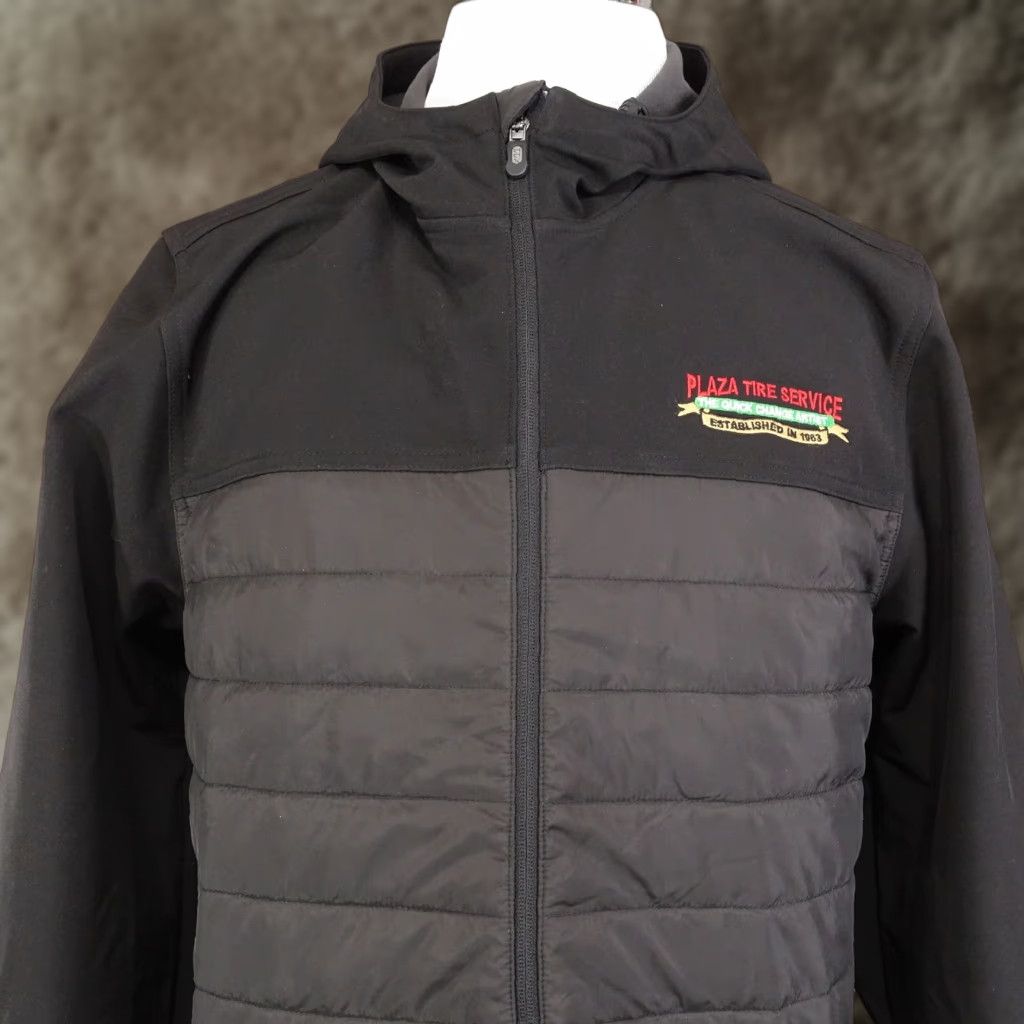 Changes VINTAGE PLAZA TIRE SERVICE LOGO FULL ZIP UP HOODED OIL CHANGE DRI DUCK JACKET MENS SZ L Size US L / EU 52-54 / 3 - 1 Thumbnail