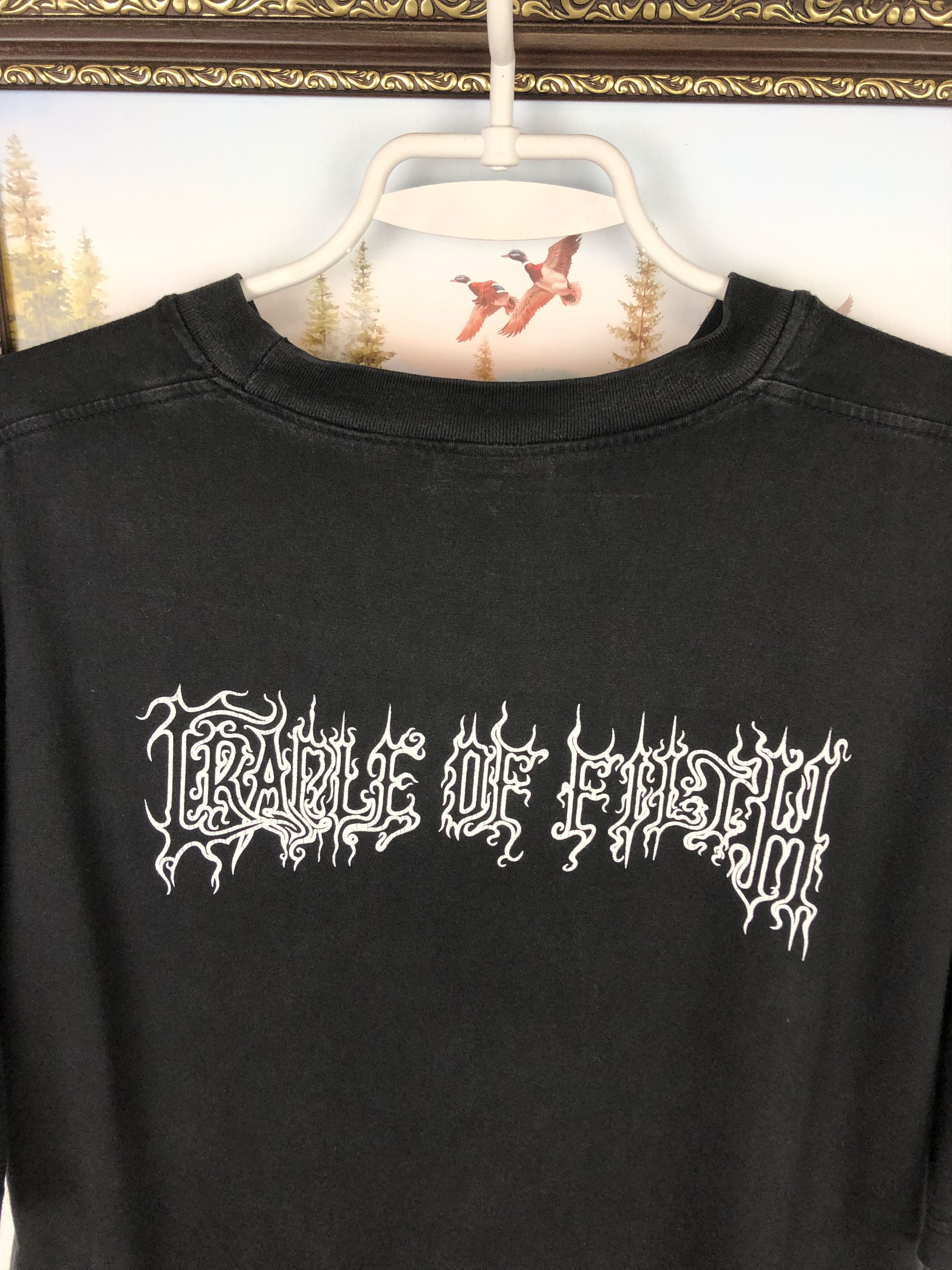 Band Tees × Vintage Vintage Cradle Of Filth Band Shirt Over Print Tee Black Rare Size US XL / EU 56 / 4 - 9 Thumbnail