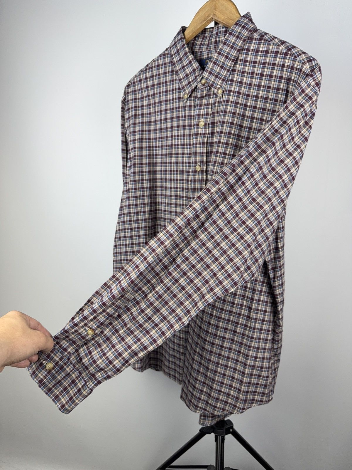 Polo Ralph Lauren Vntg Polo Ralph Lauren Plaid pattern Cowboy Western Shirt Size US XXL / EU 58 / 5 - 6 Thumbnail