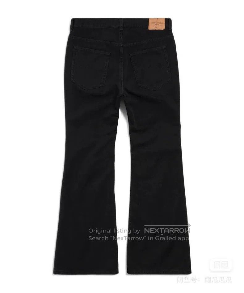 Balenciaga Balenciaga size S Black flared denim pants Size US 27 - 8 Thumbnail