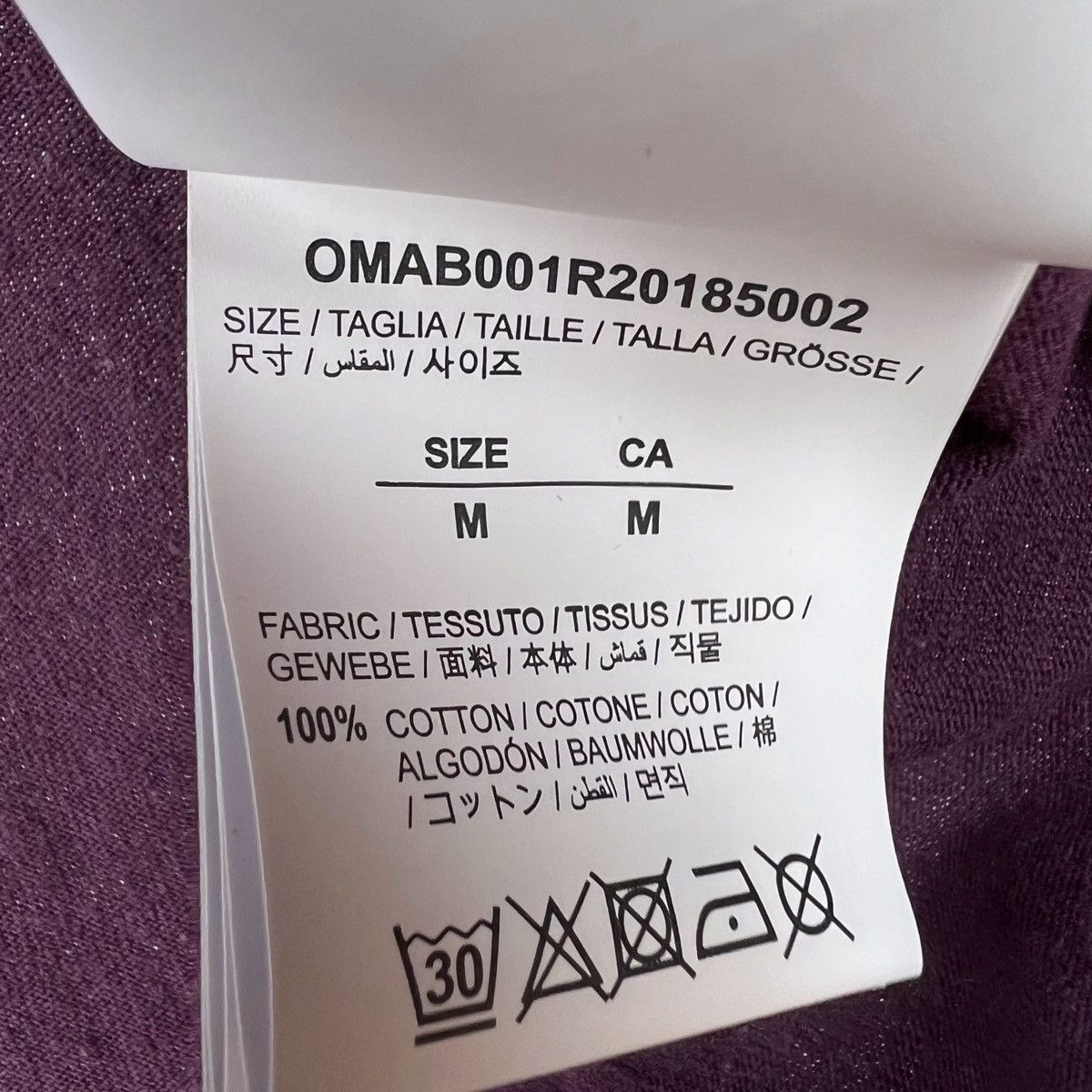 Off-White Off-White Tape Arrows Burgundy Long Sleeve T Shirt Size US S / EU 44-46 / 1 - 6 Thumbnail
