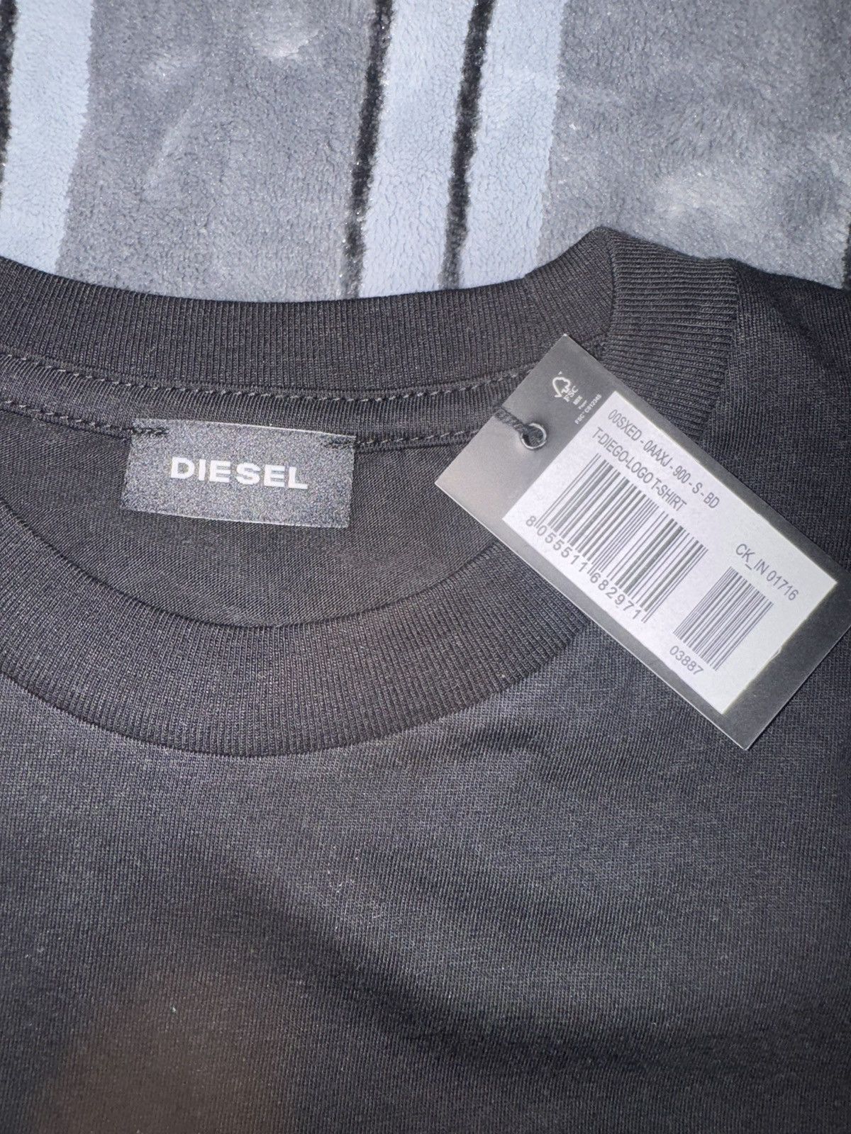 Diesel Diesel Black T-Diego-Logo Mens T-Shirt Size S Black Size US S / EU 44-46 / 1 - 6 Thumbnail