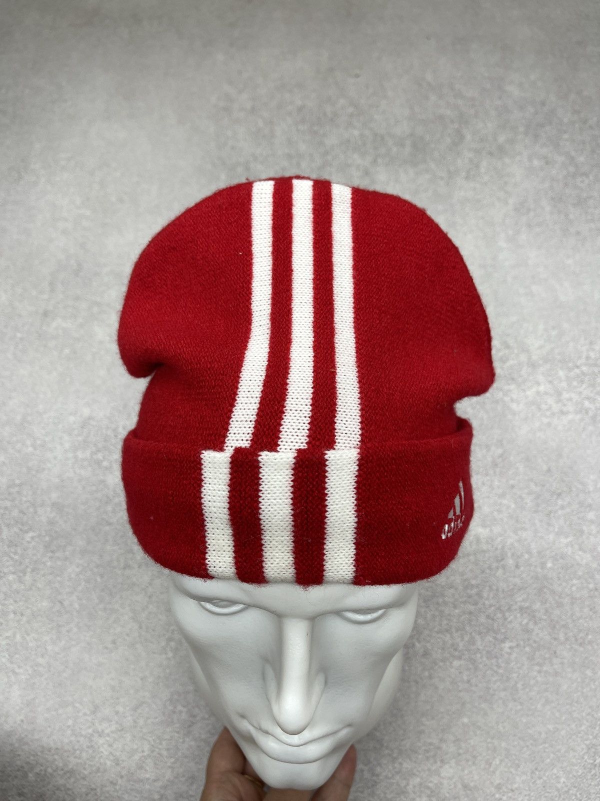 Adidas Vintage Adidas Liverpool FC Beanie Hat Red Size ONE SIZE - 3 Thumbnail