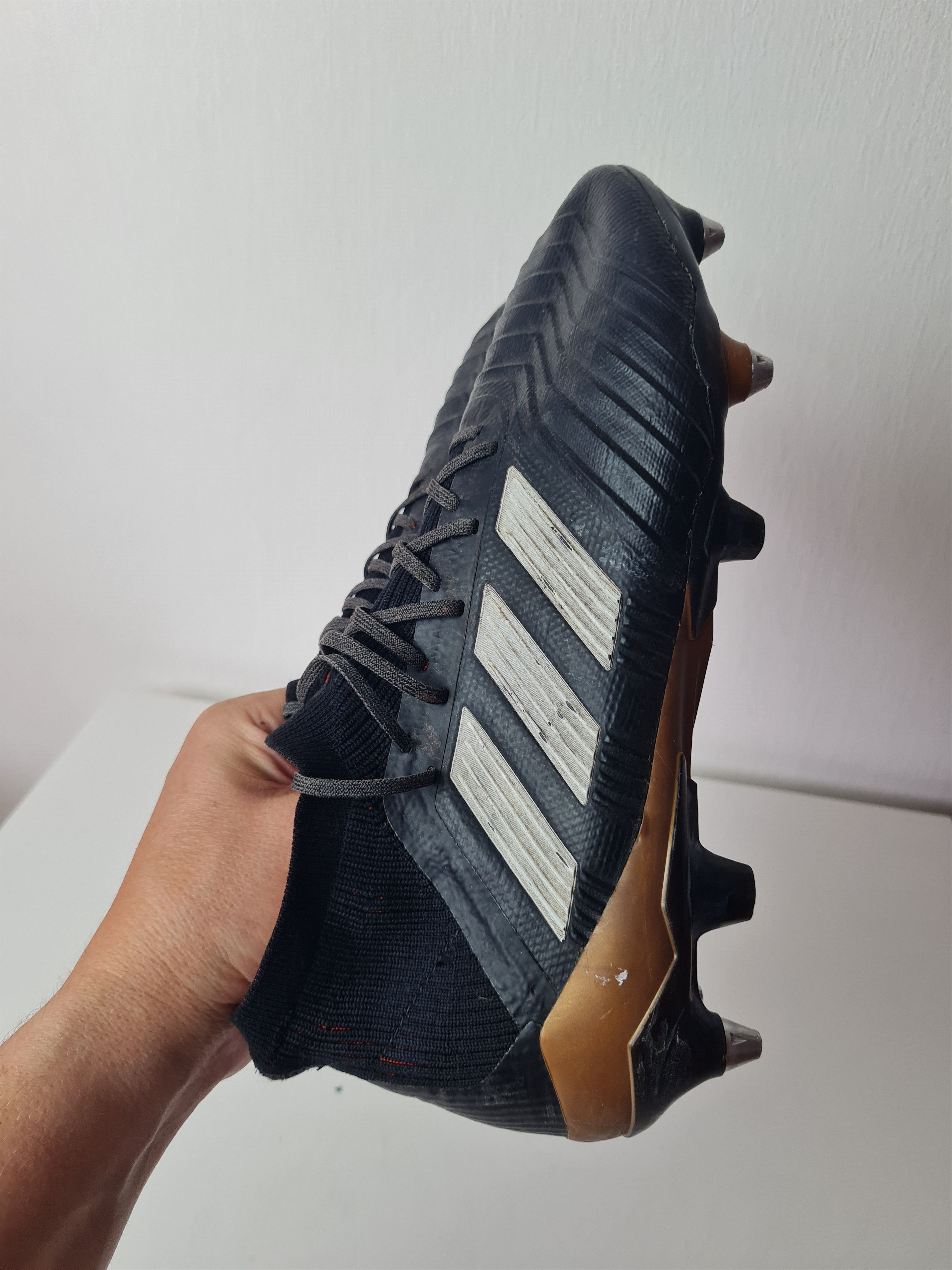 Adidas Football Soccer Boots Adidas Predator SG black Cleats UK8 Size US 9 / EU 42 - 16 Thumbnail