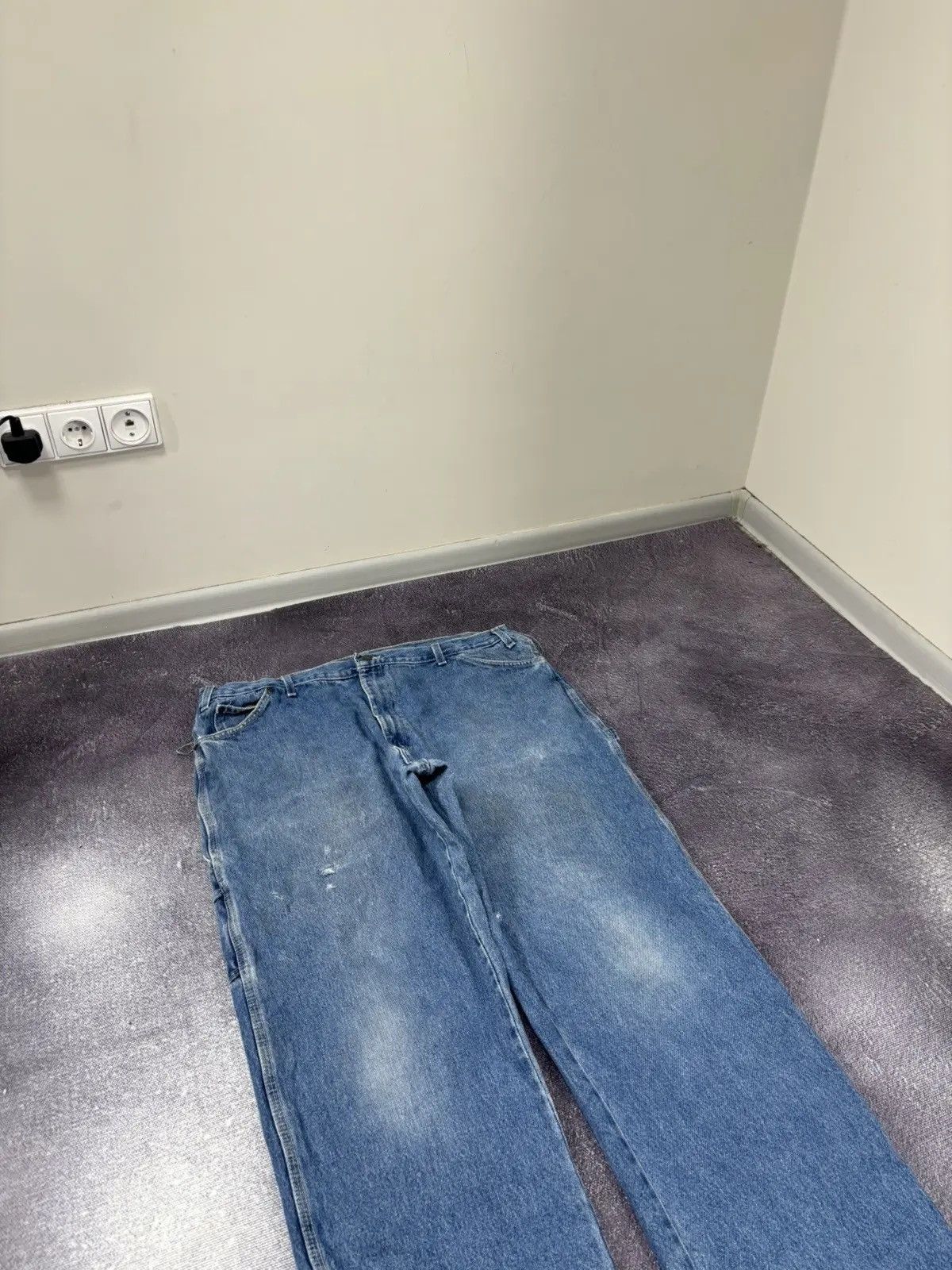 Dickies × Vintage Vintage Dickies USA Blue Denim Work Hype Skate Baggy Jeans Size US 42 / EU 58 - 7 Thumbnail