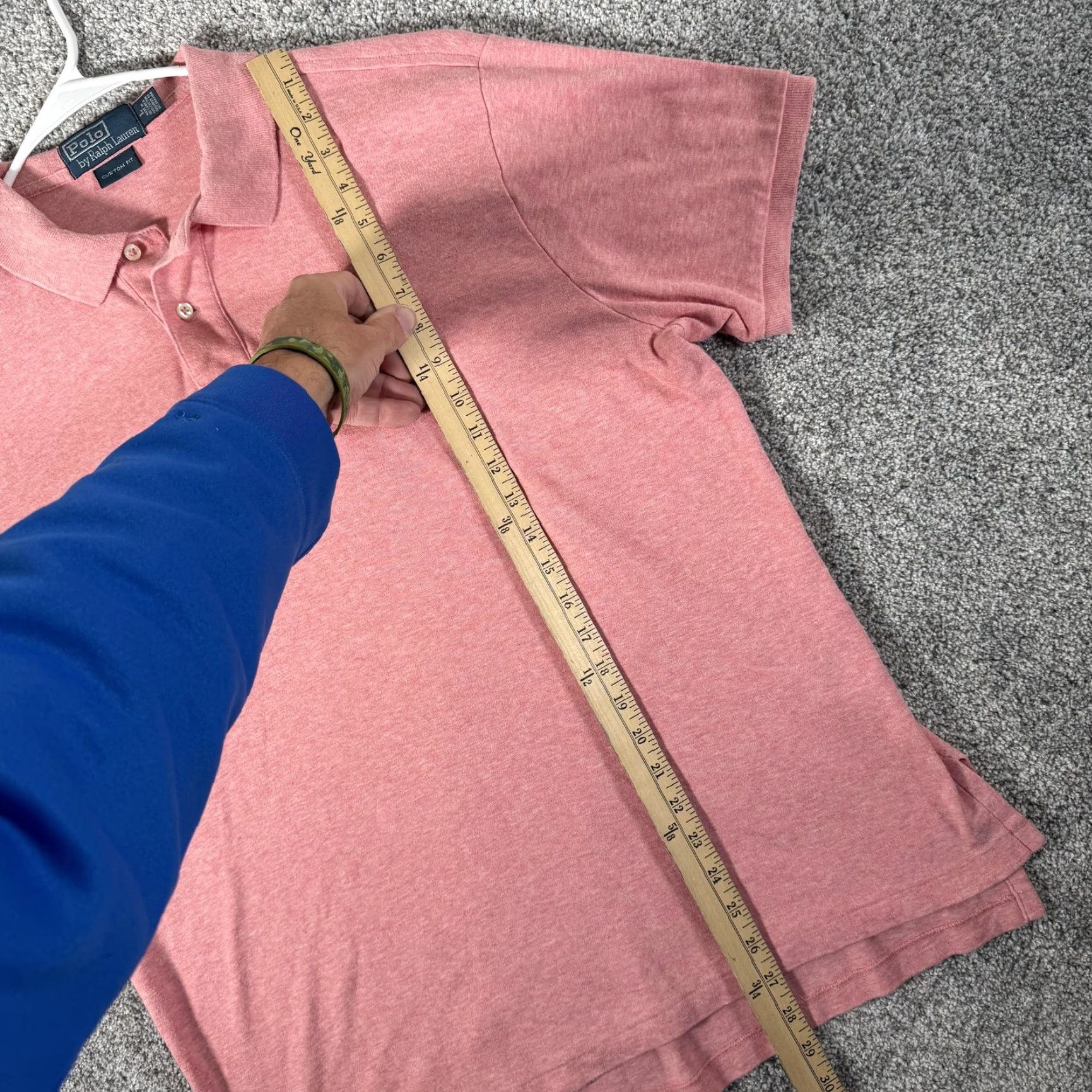 Polo Ralph Lauren VINTAGE Polo Ralph Lauren Polo Shirt Mens L Pink Custom Fit Embroidered Pony College 90s Ivy Size US L / EU 52-54 / 3 - 2 Thumbnail