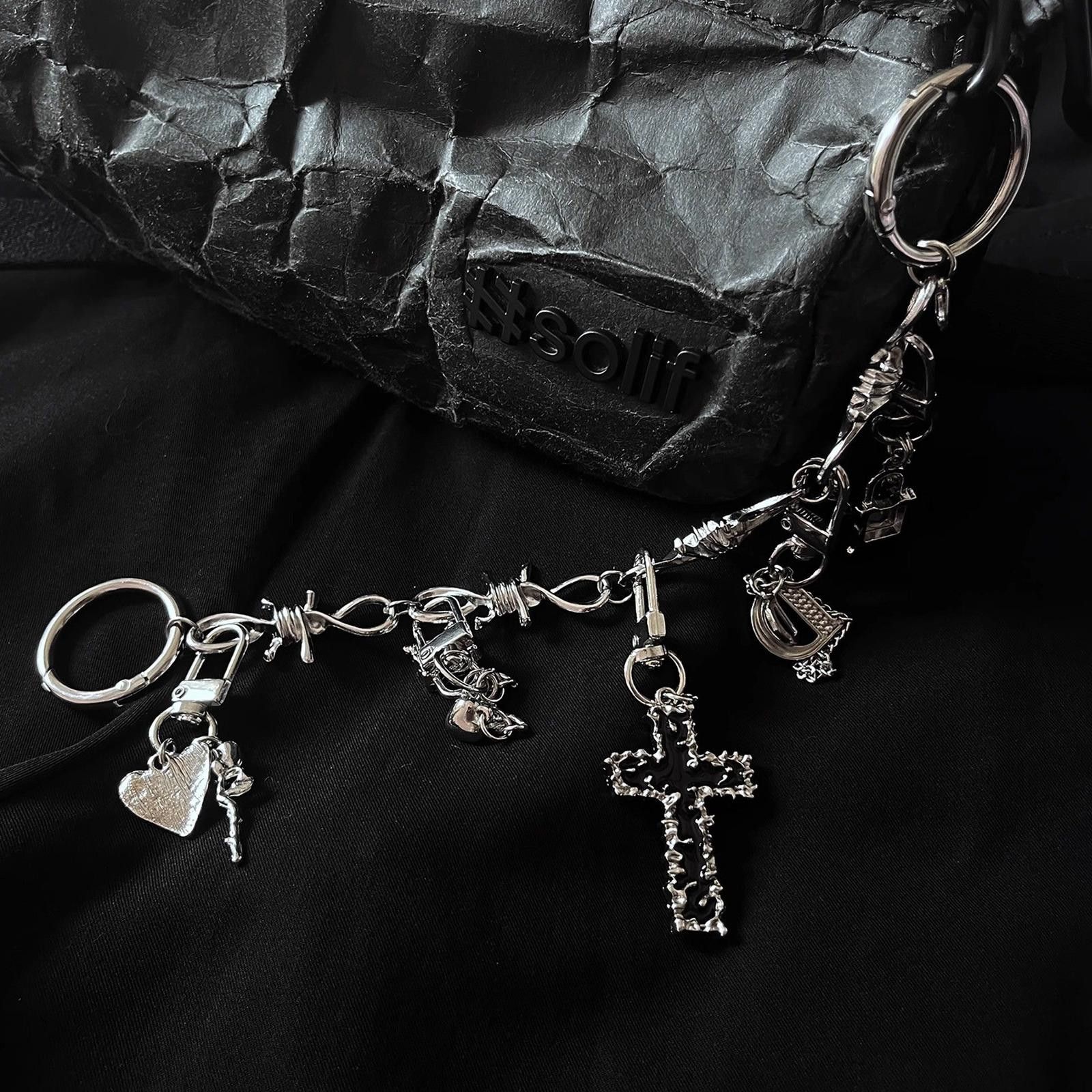 Jewelry Punk Motorcycle Keychain – Pendant Chain, Unisex Size ONE SIZE - 4 Thumbnail