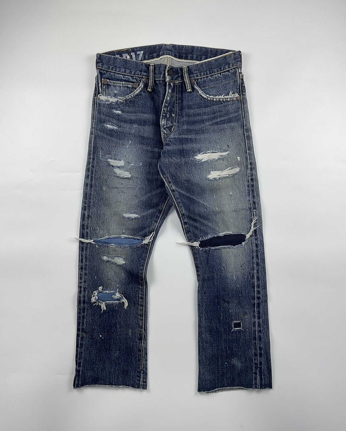 visvim SOCIAL SCULPTURE 14 BLK DMGD-17