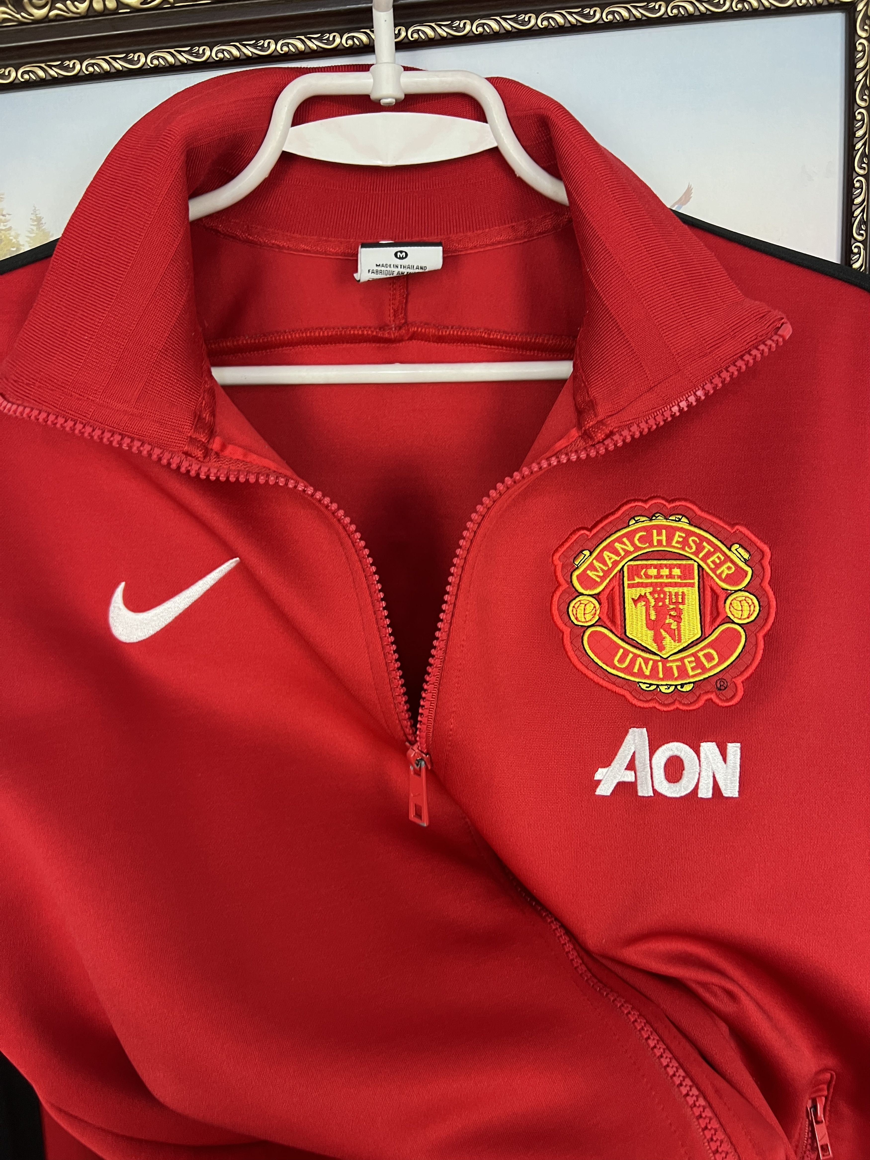 Nike Nike AON Manchester United Football Jacket Soccer Track Top Size US M / EU 48-50 / 2 - 3 Thumbnail