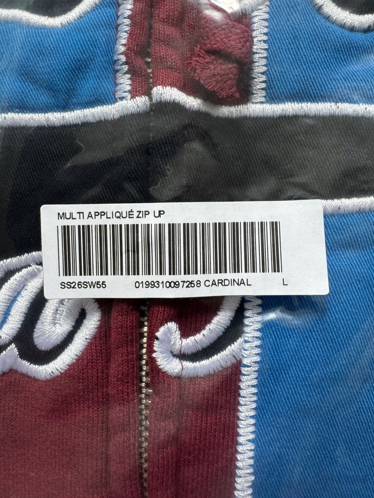 Supreme Warriors Appliqué Zip Up Hooded Sweatshirt Cardinal Red Size US L / EU 52-54 / 3 - 21 Thumbnail
