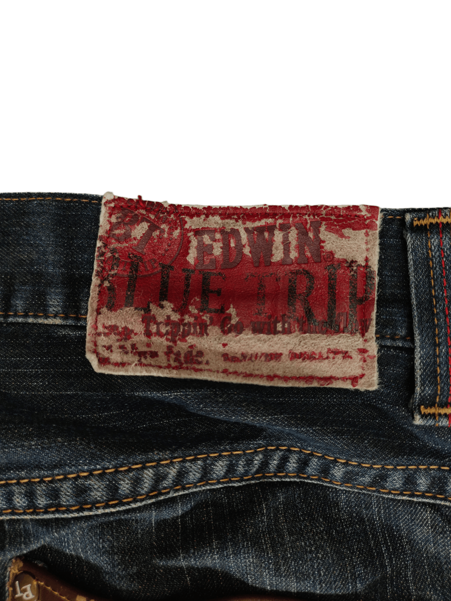 Number (N)ine × Undercover Vintage Edwin Blue Trip Clawmark Jeans Undercover Style Size US 32 / EU 48 - 11 Thumbnail
