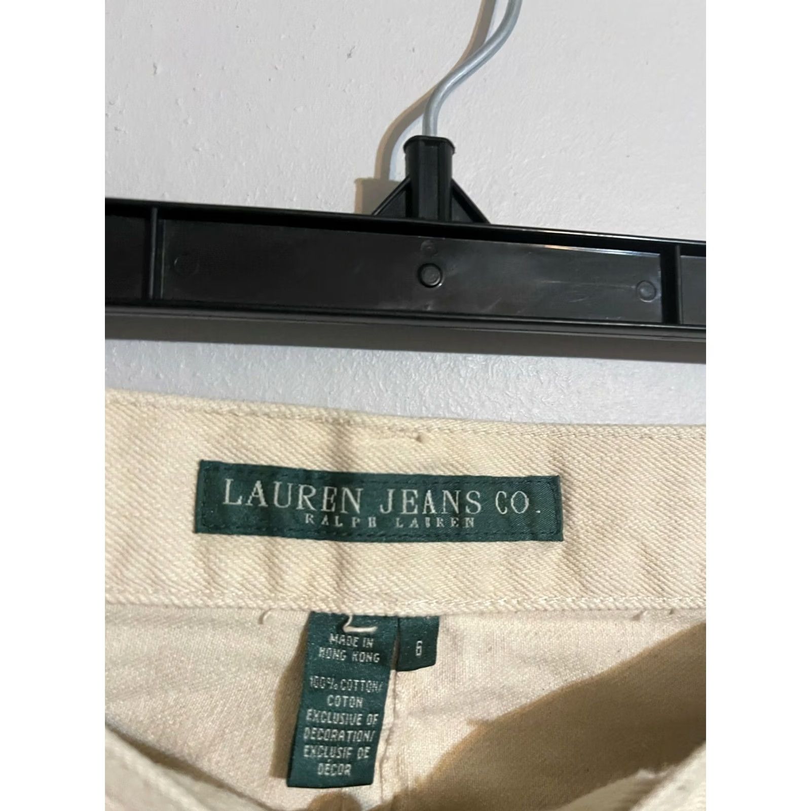 Polo Ralph Lauren Polo Ralph Lauren Jeans Co Ladies Bedford Ivory Jeans Women's 6 Size 28" / US 6 / IT 42 - 4 Thumbnail