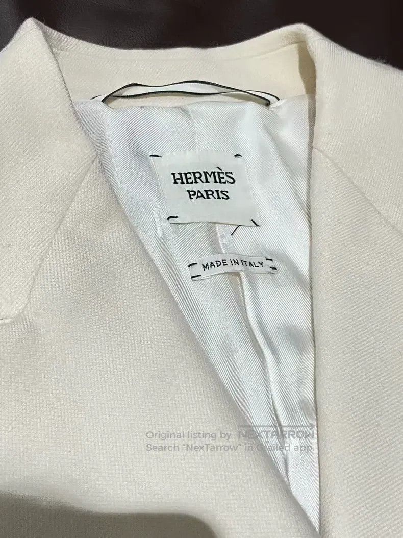 Hermes Hermes Beige Showpiece Suit Coat Size XS / US 0-2 / IT 36-38 - 4 Thumbnail