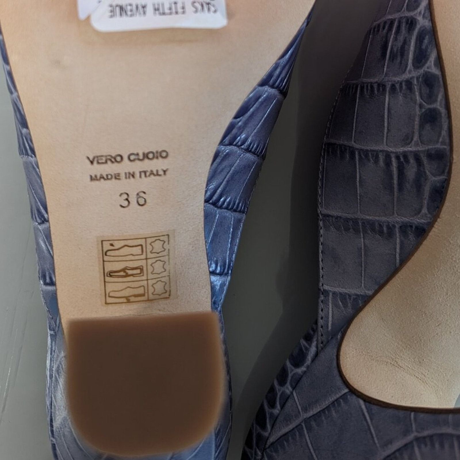 Paris Texas Paris Texas Lavender Moc Croc Square Toe Mule Sandals 36 Size US 6 / IT 36 - 6 Thumbnail