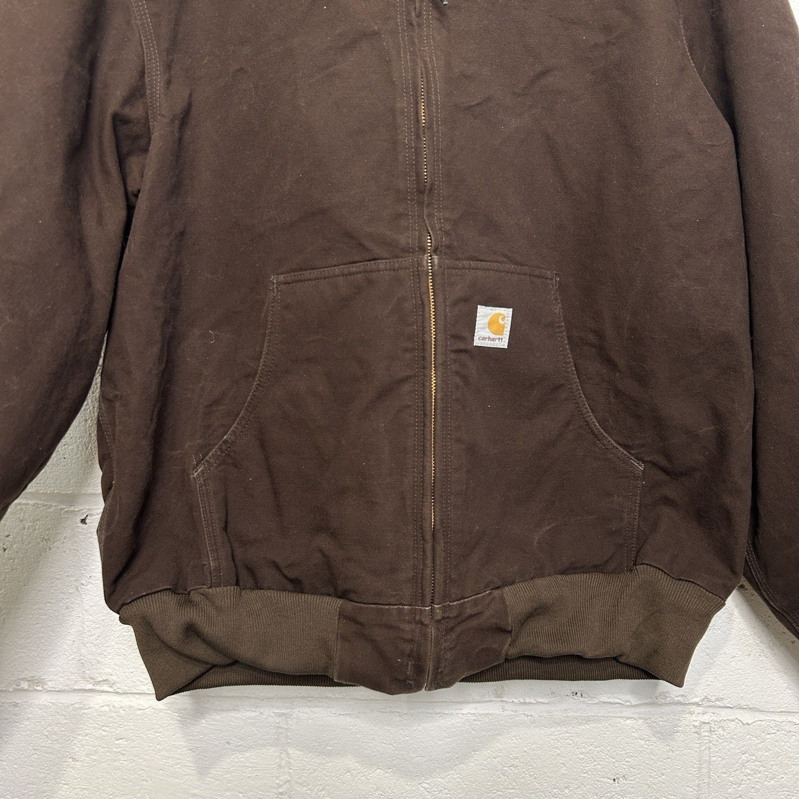 Carhartt Vintage Carhartt Fleece-Lined Hooded Jacket “Dark Brown” Size US XL / EU 56 / 4 - 4 Thumbnail