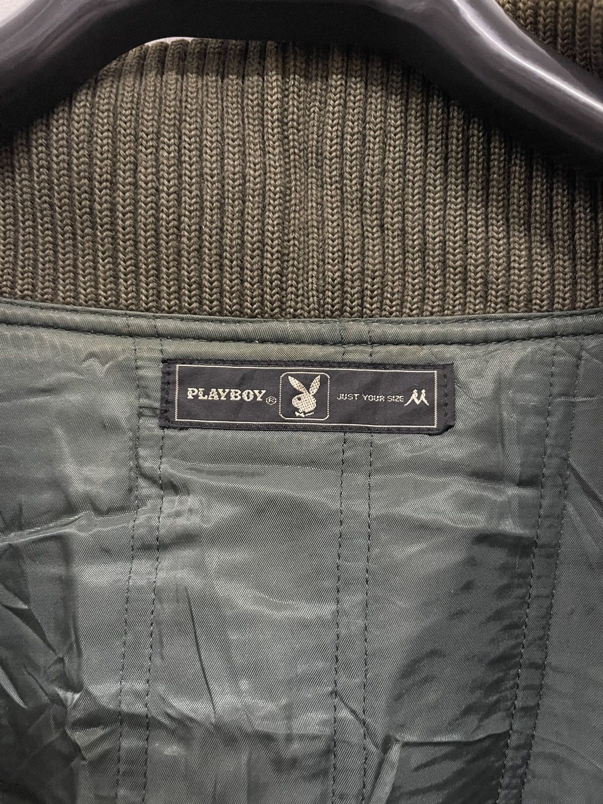Genuine Leather × Playboy × Vintage Vintage 90s Playboy Sheepskin & Wool teddy jacket Size US M / EU 48-50 / 2 - 10 Thumbnail