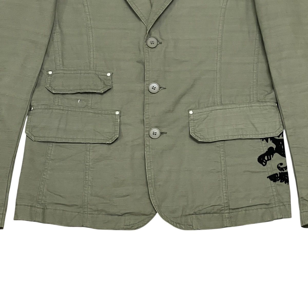 Woolrich Woolen Mills Vintage Woolrich Cargo Pockets Military Field Jacket Size US M / EU 48-50 / 2 - 6 Thumbnail