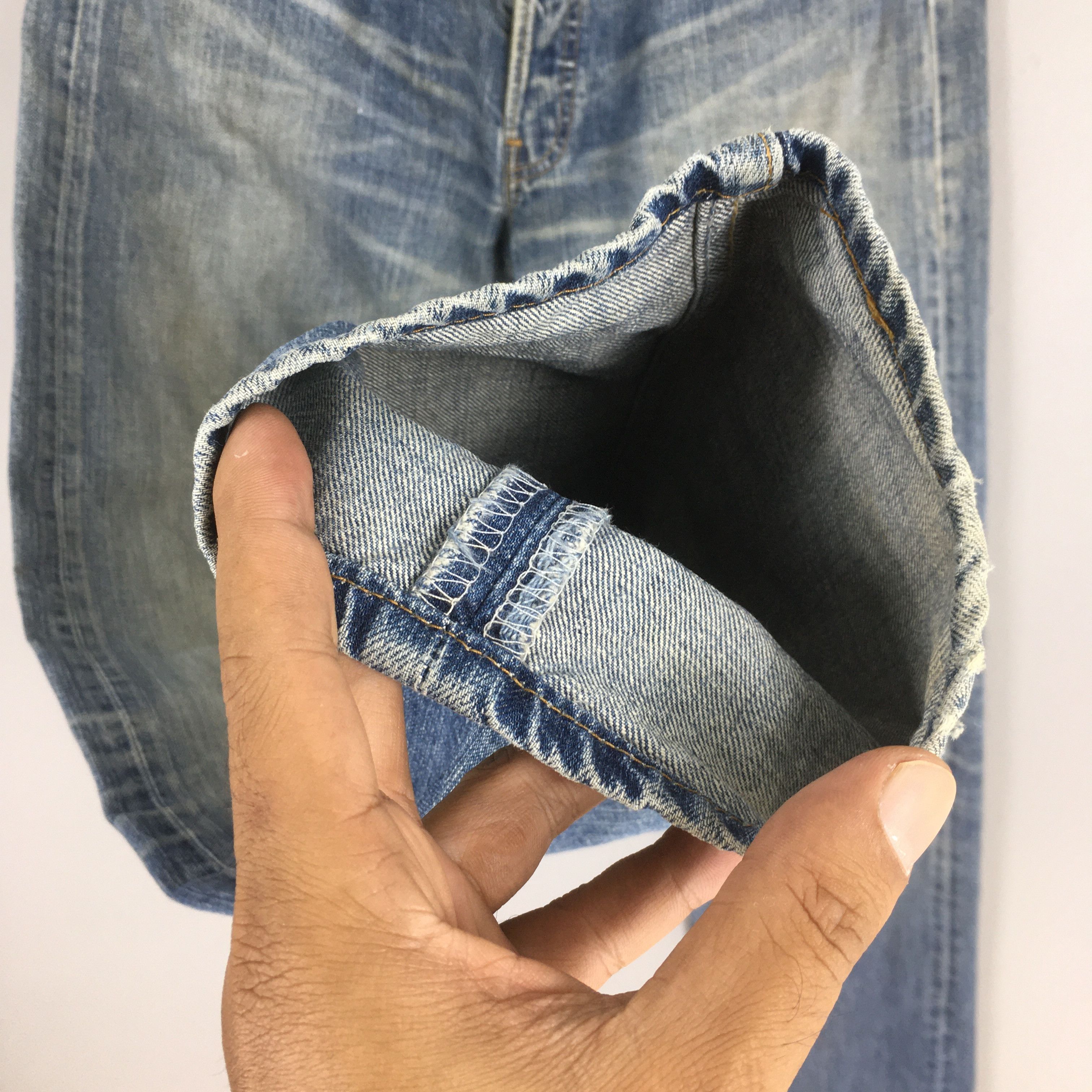 Levi's Size 30x31 Vintage 1990s Levi's 501 Faded Bluse Jeans S572 Size US 30 / EU 46 - 4 Thumbnail
