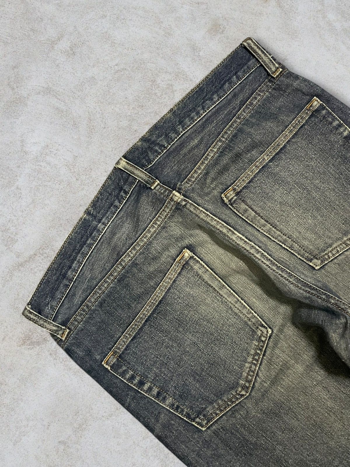 Jun Takahashi Vintage Y2K Japanese Denim Grey Sandwash Ripped Regular Cut Size US 34 / EU 50 - 6 Thumbnail