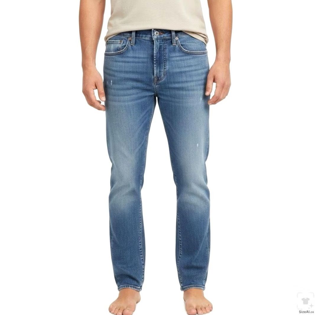Levi's Levi's 511 Jeans Mens 31x29 Blue Medium Wash Slim Straight Denim Zip Fly Knit Stretch Shirt? Size US 31 - 4 Thumbnail